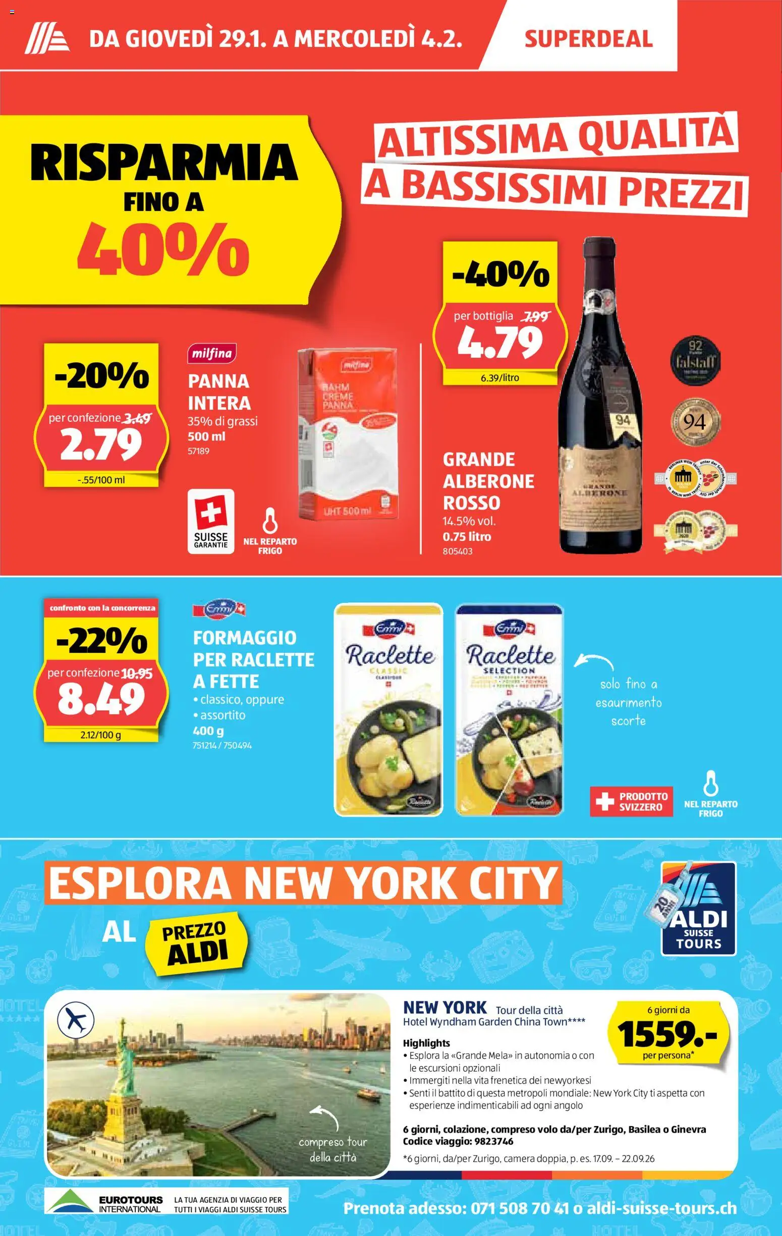 Aldi Aktionen IT – gültig ab 29.01.2026 | Seite: 7 | Produkte: Raclette, Creme