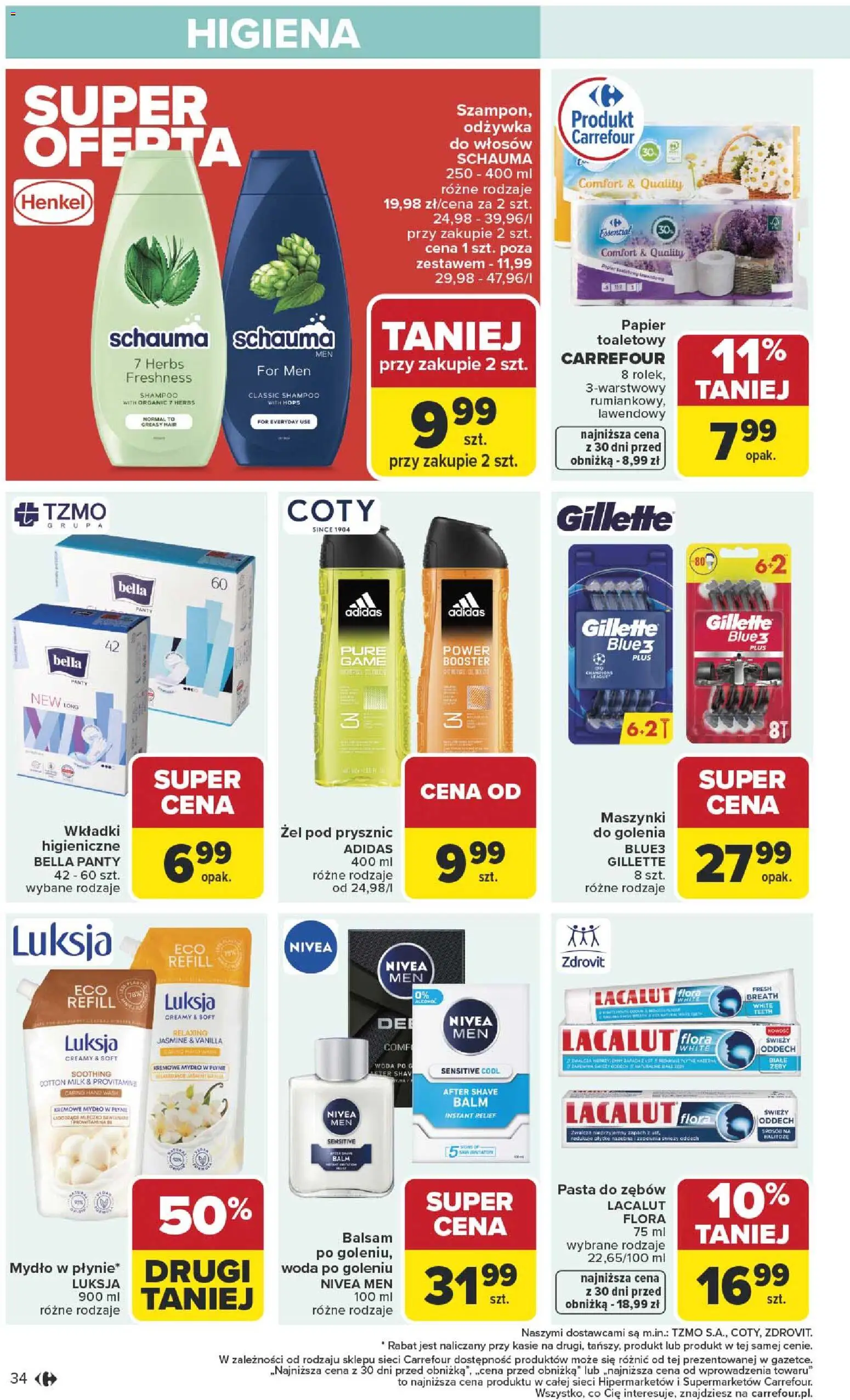 Carrefour Gazetka od 05.01.2026 | Strona: 36 | Produkty: Mydło w płynie, Zapach, Odżywka, Woda