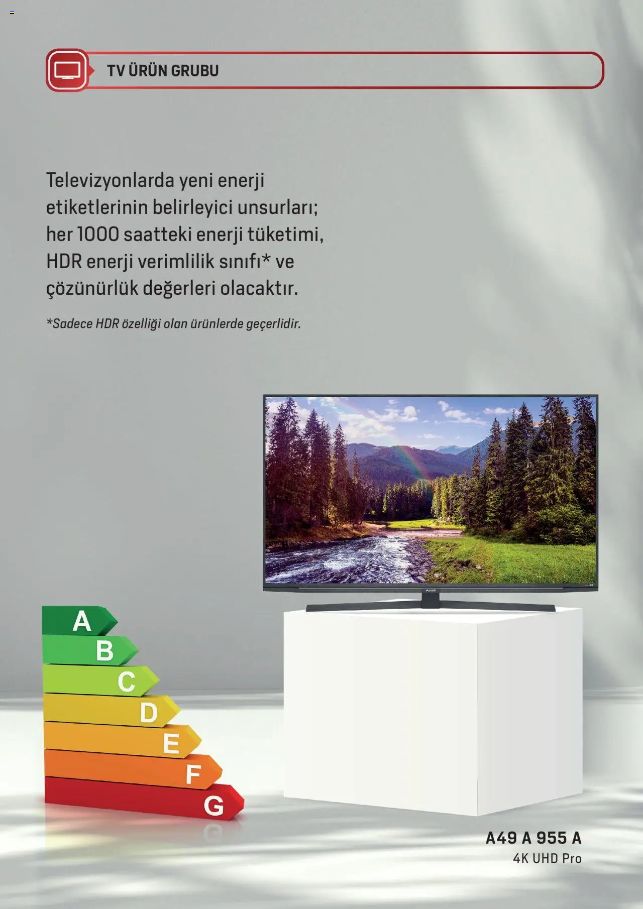Arçelik - Enerji Sınıflandırmaları - 19.02.2024 tarihinden itibaren geçerlidir | Sayfa: 14 | Ürünler: TV