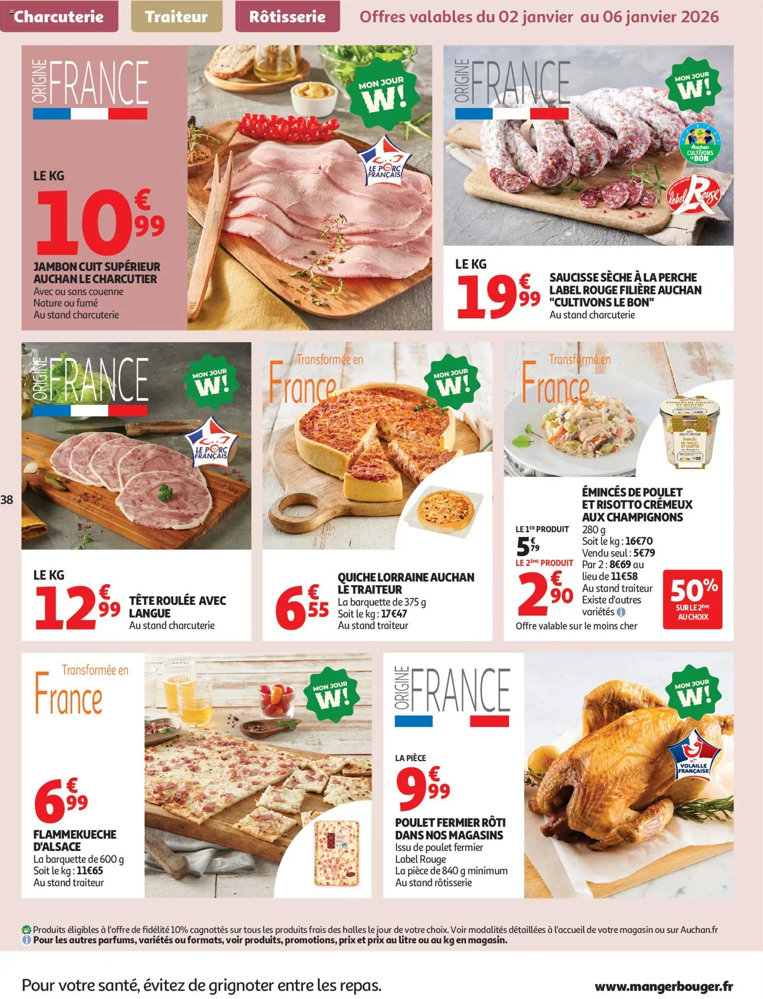 {H1} | Page: 38 | Produits: Volaille, Jambon, Saucisse