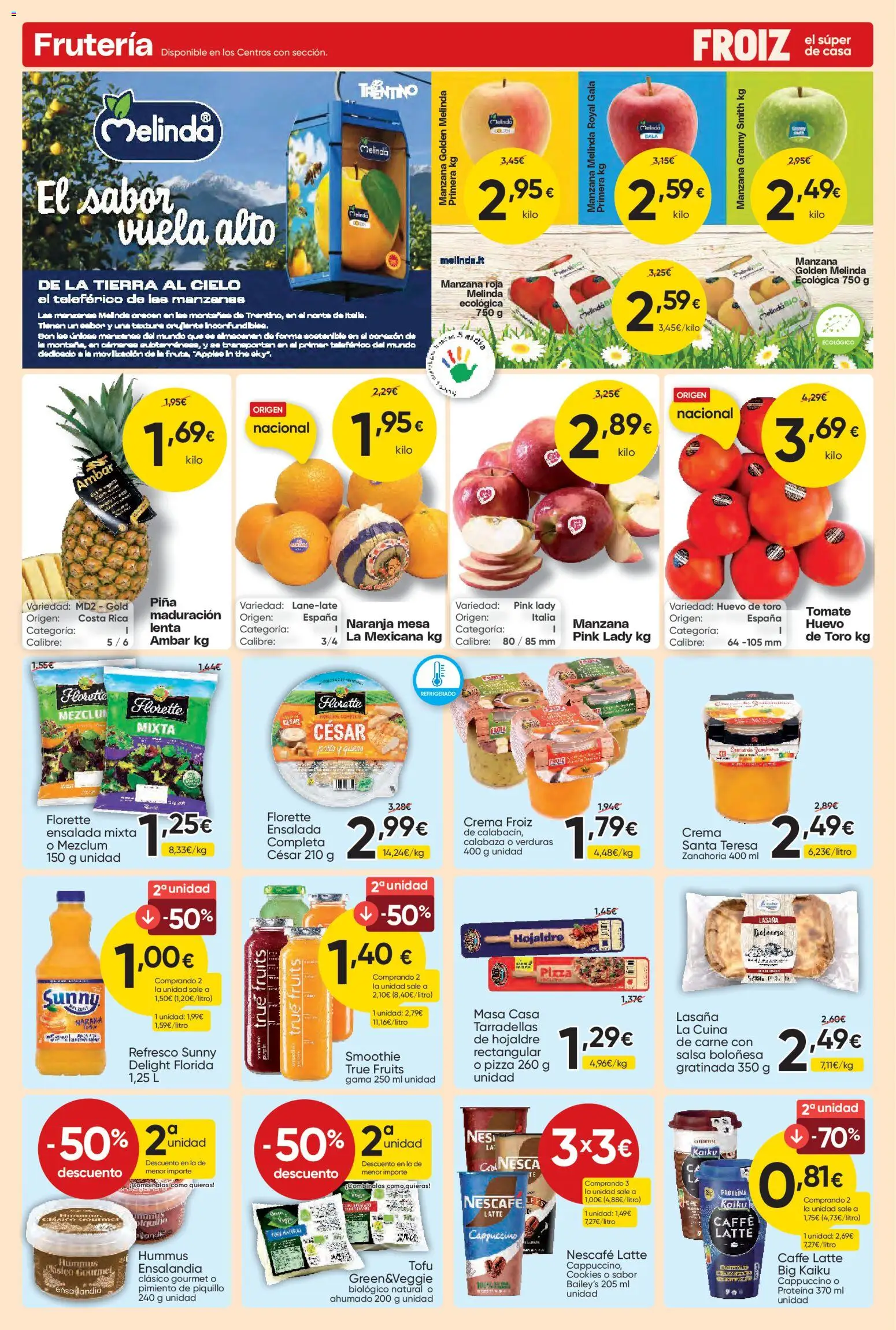 Froiz folleto │ válido desde el 25.03.2026 | Página: 2 | Productos: Queso, Crema, Ensalada, Lasaña