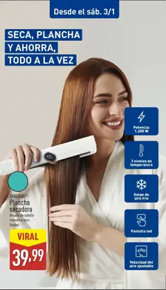 Vista previa Aldi folleto Península válido desde el 02.02.2026 | Página: 17 | Productos: Secadora, Plancha