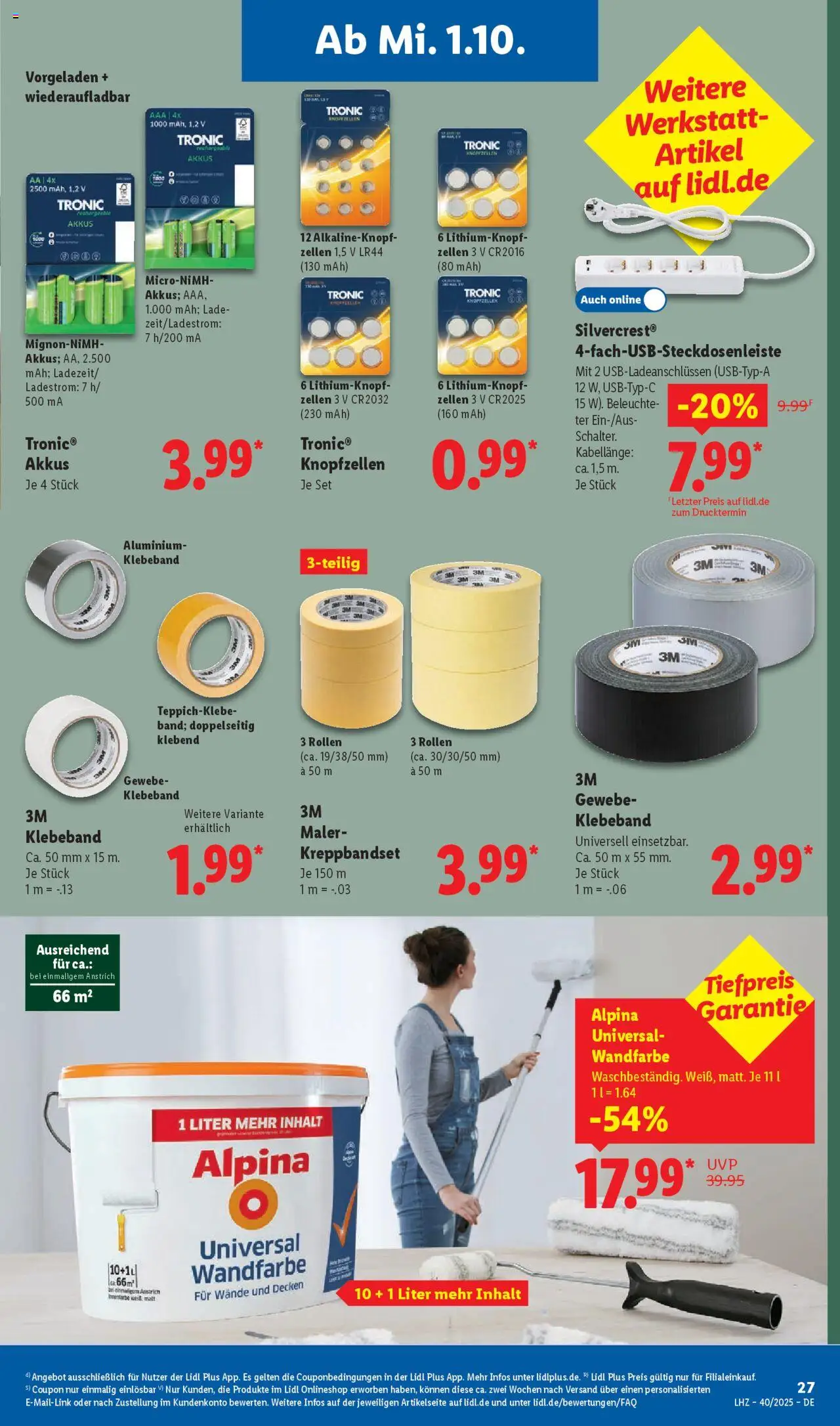 Lidl Prospekt Lüchow – gültig ab 29.09.2025 | Seite: 37 | Produkte: Wandfarbe
