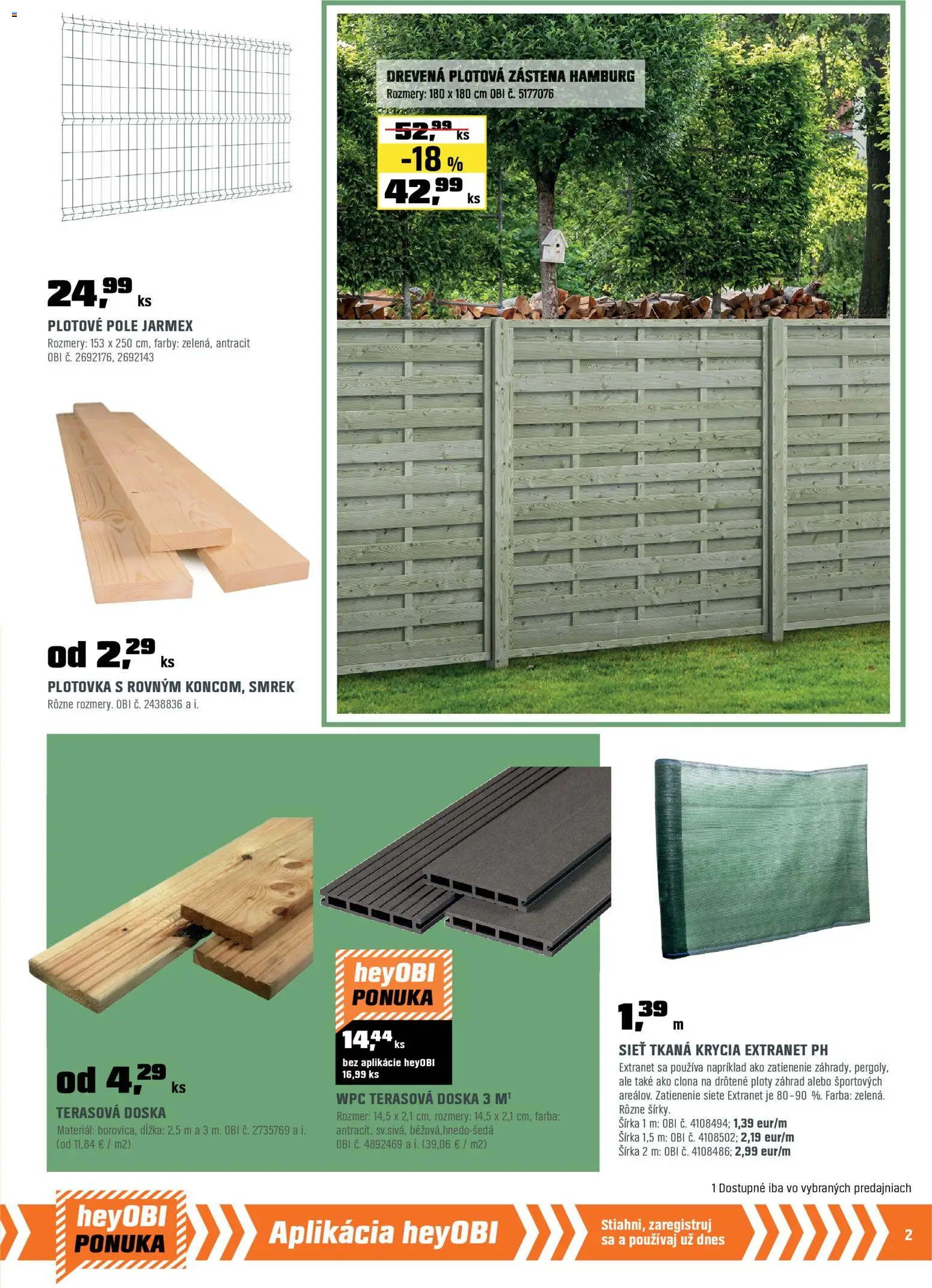 Nové OBI akcie – leták je platný od 28.02.2026 | Strana: 3 | Produkty: Zástena