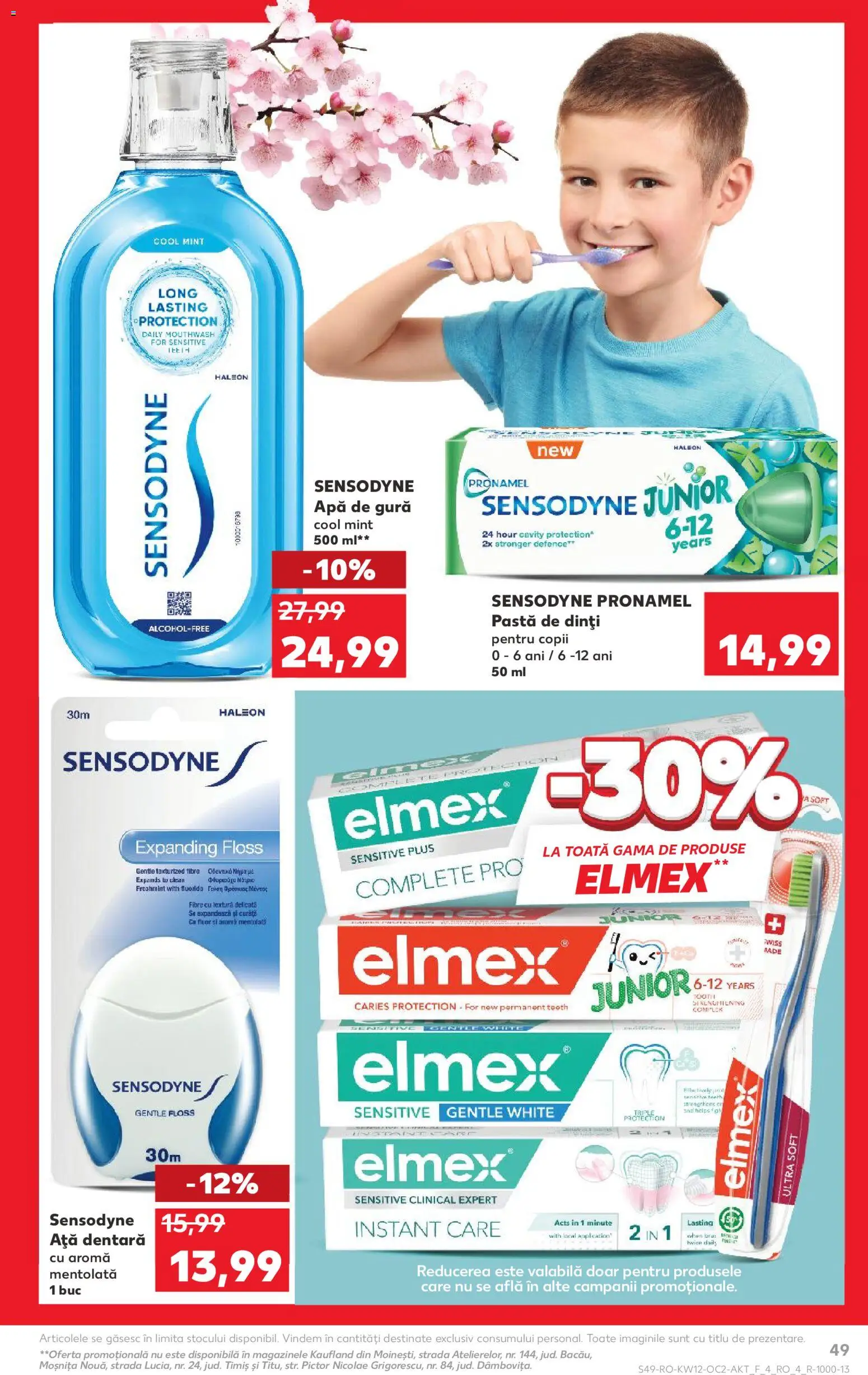 Noul catalog Kaufland – valabil de la 18.03.2026 | Pagină: 49 | Produse: Pomelo, Ață dentară, Pastă de dinți, Apă
