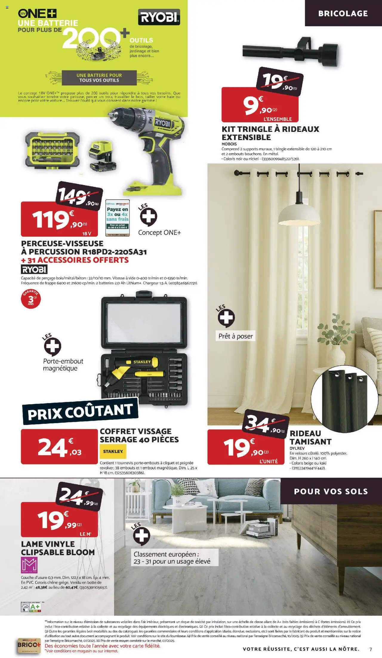 {H1} | Page: 7 | Produits: Tournevis, Kaki, Batterie, Rideau