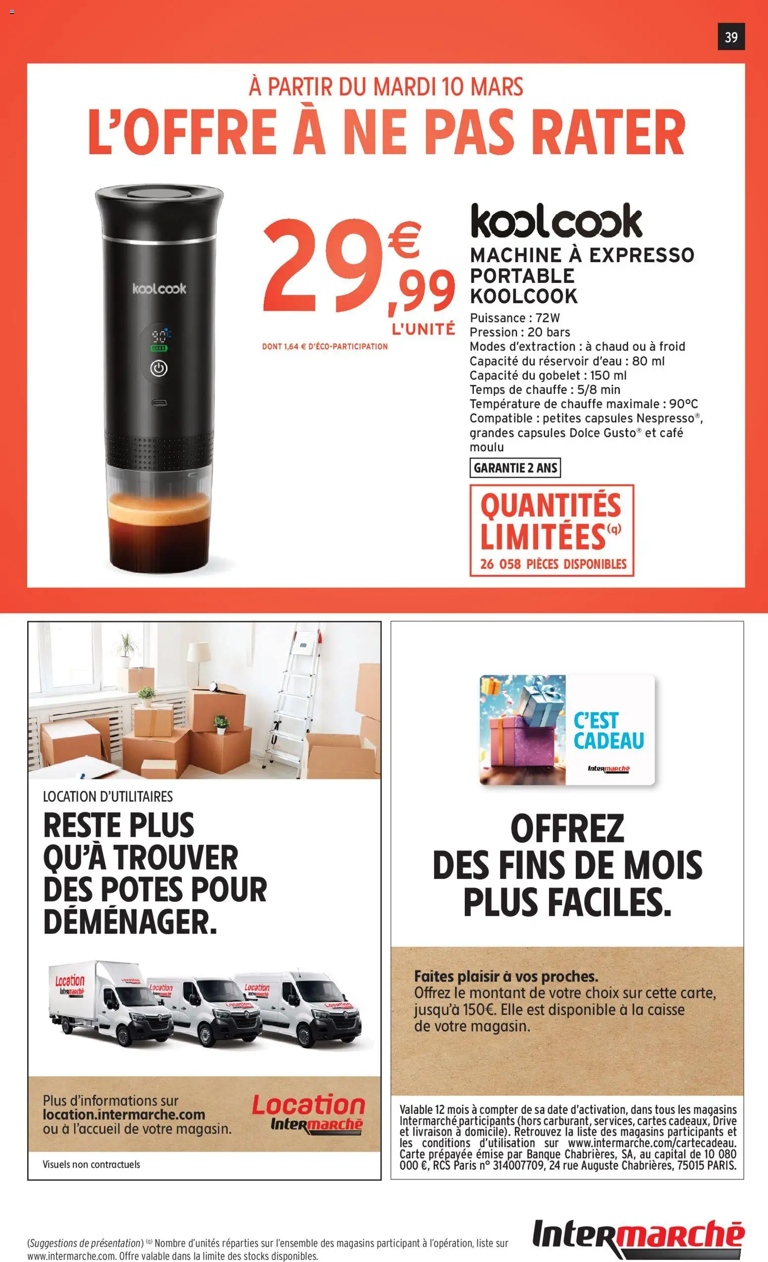 {H1} | Page: 39 | Produits: Réservoir d'eau, Portable, Café moulu, Café