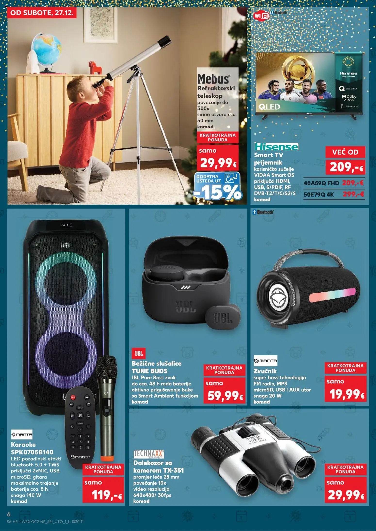 Kaufland katalog | vrijedi od 27.12.2025 | Stranica: 6 | Proizvodi: Smart TV, Tv, Zvučnik, USB