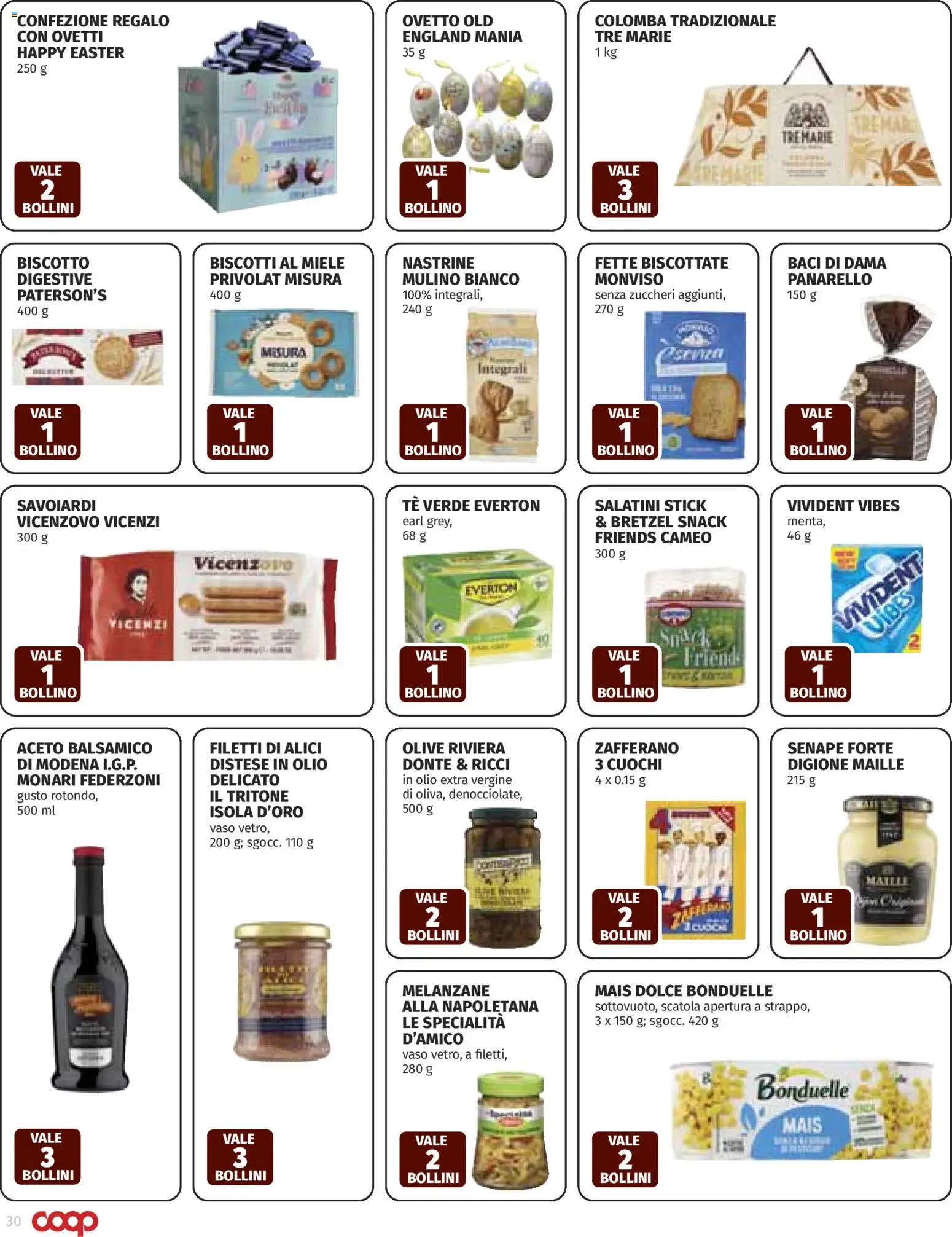 Volantino COOP del 26.03.2026 | Pagina: 30 | Prodotti: Bretzel, Biscotti, Fette biscottate, Senape