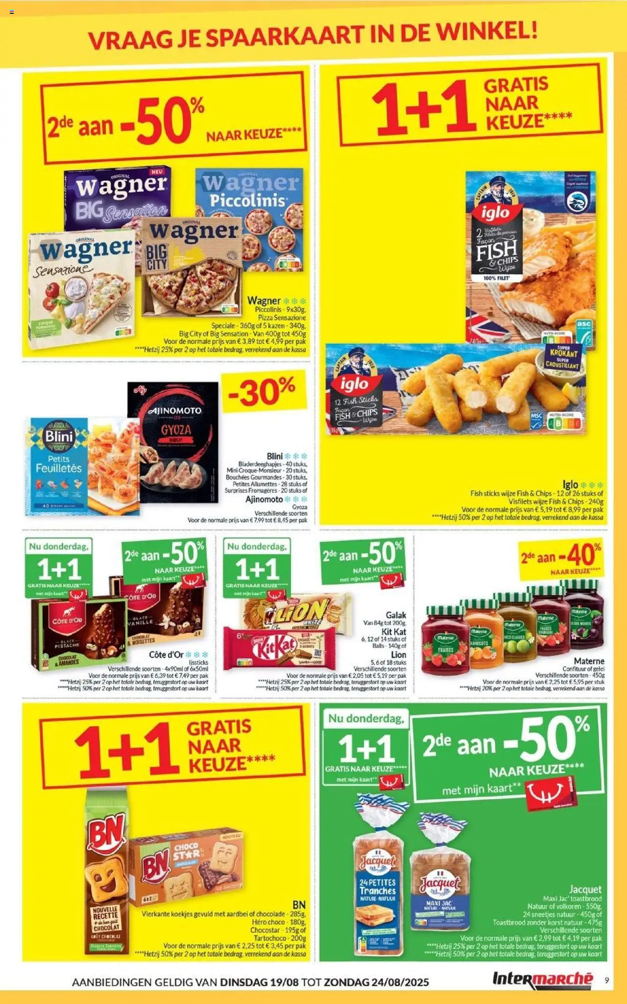  | Pagina: 9 | Producten: Pizza, Chips, Koekjes, Kaart