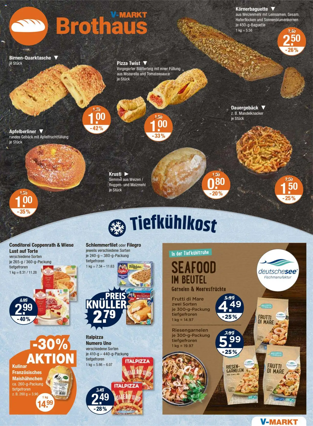 V-Markt - Hallertau/Oberpfalz - gültig ab dem 14.08.2025 | Seite: 9 | Produkte: Iglo, Weizenmehl, Garnelen, Meeresfrüchte