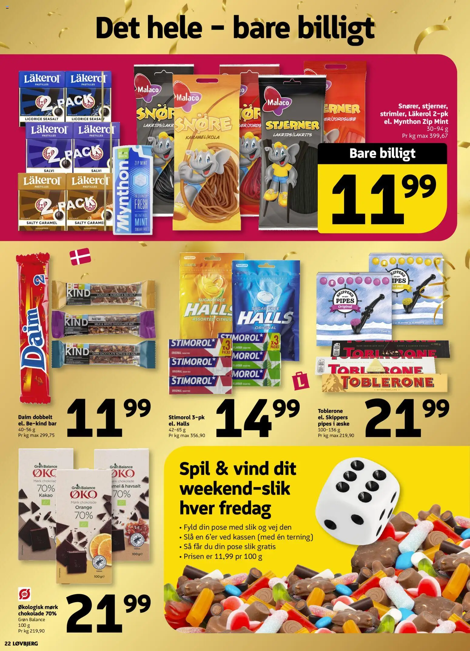 Løvbjerg tilbudsavis – gyldig fra 10.04.2026 | Side: 22 | Produkter: Chokolade, Slik, Kippers, Kakao