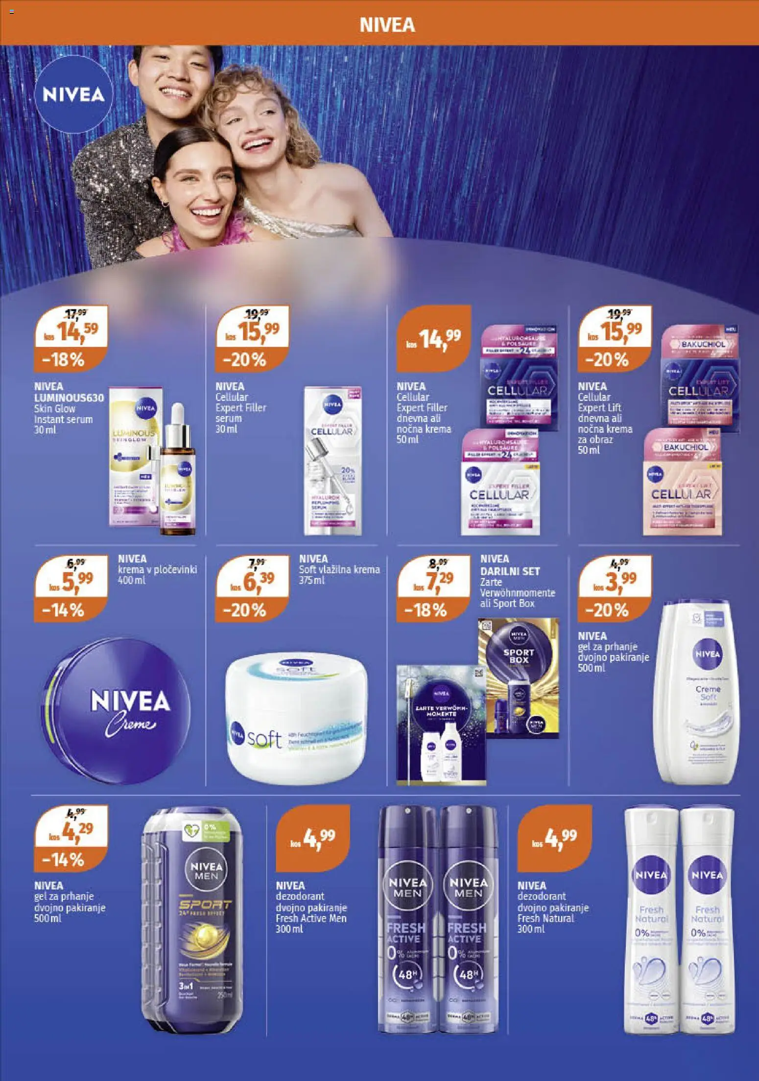 Novi Müller katalog ponudbe – veljaven od 15.12.2025 | Stran: 21 | Izdelki: Gel za prhanje, Krema, Deodorant, Krema za obraz