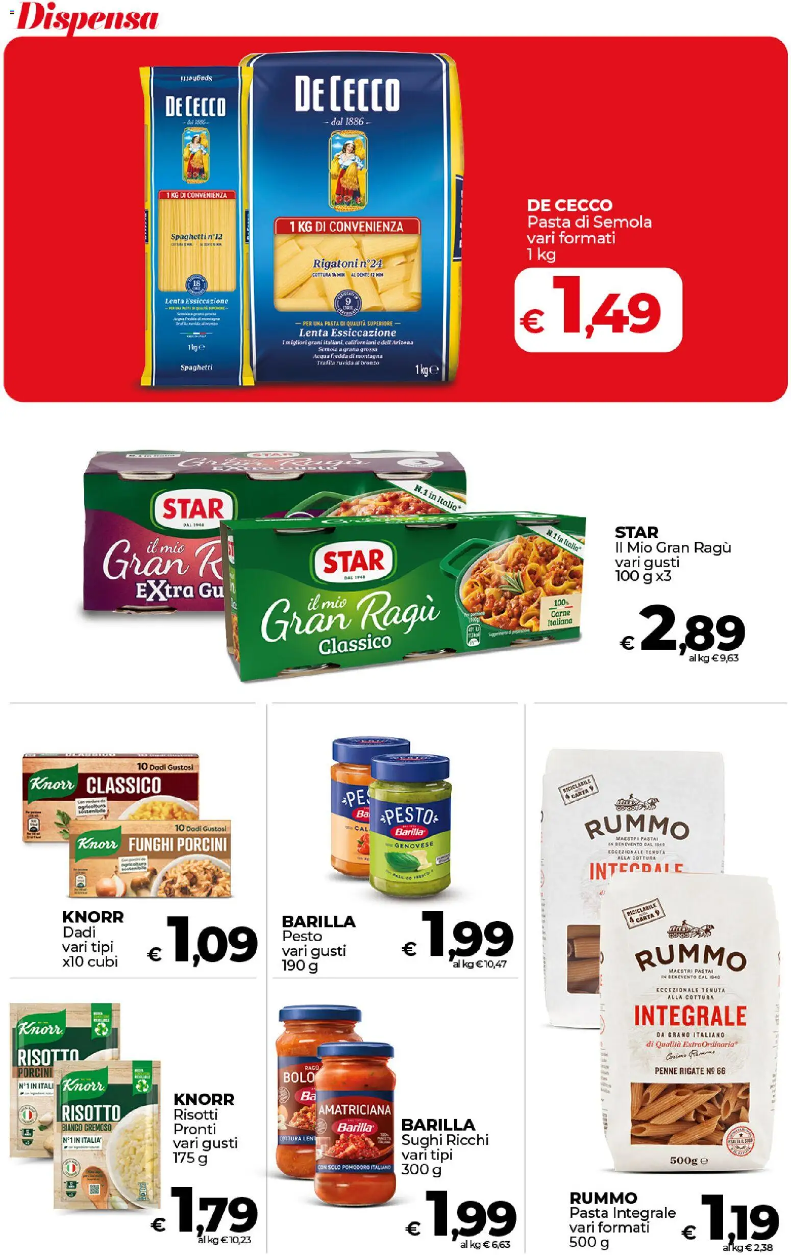 Volantino COOP del 17.01.2026 | Pagina: 21 | Prodotti: Acqua, Funghi, Pesto, Ragú