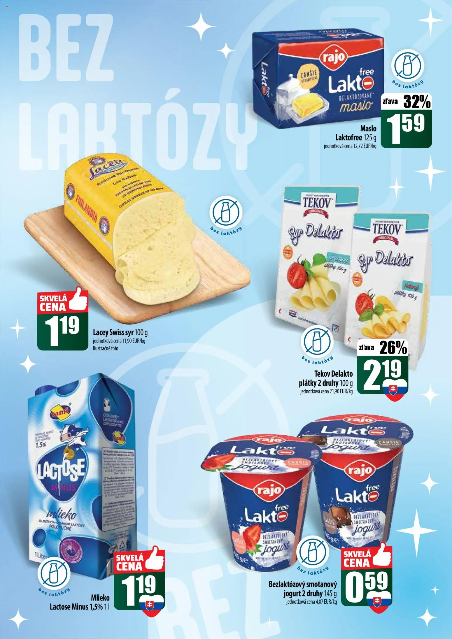 Nové COOP Jednota akcie – leták je platný od 18.12.2025 | Strana: 25 | Produkty: Maslo, Mlieko, Syr, Finlandia