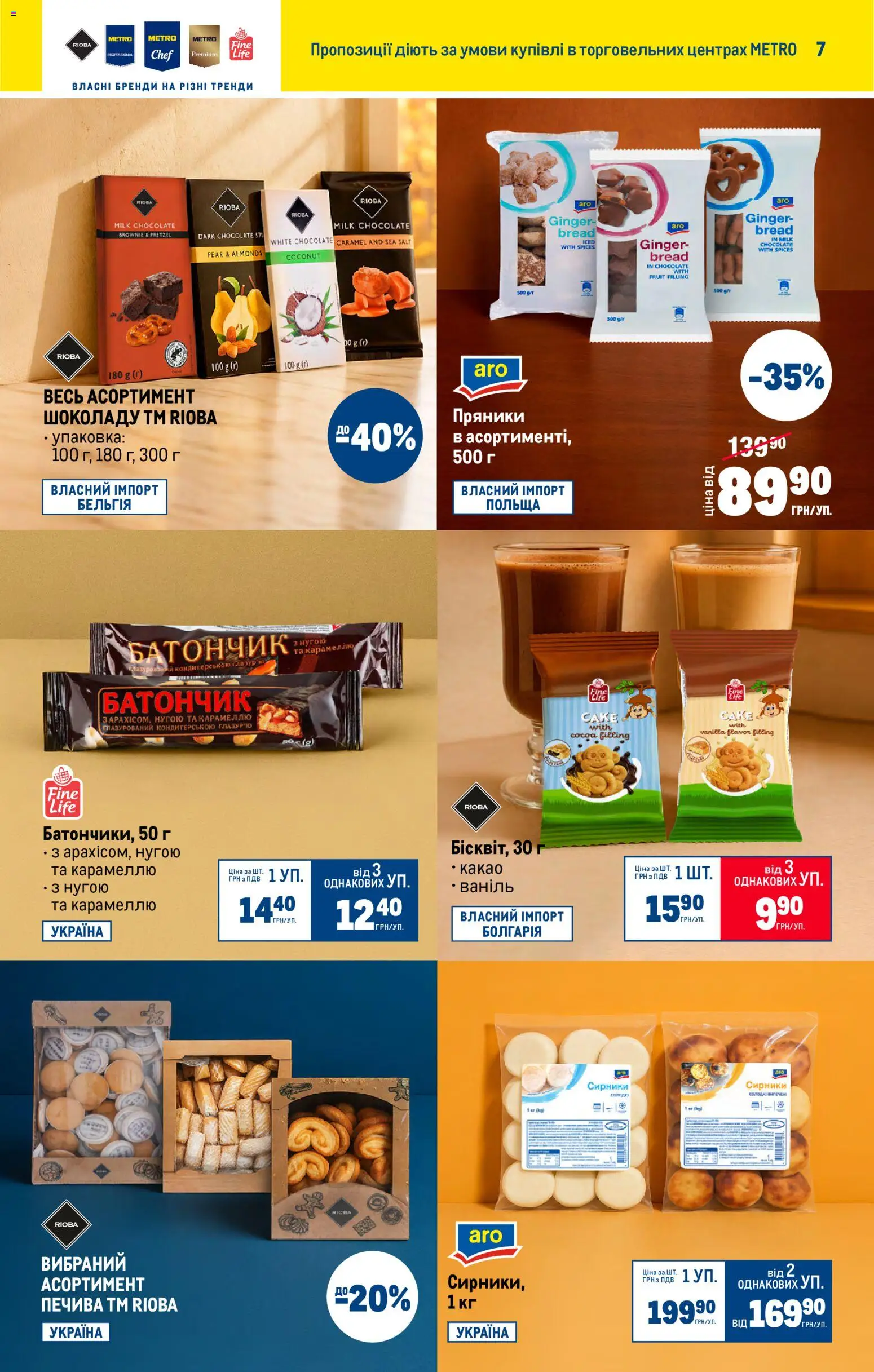 Metro Kаталог - дійснийкції з 22.10.2025 | Сторінка: 7 | Товари: Батончик, Какао, Глазур