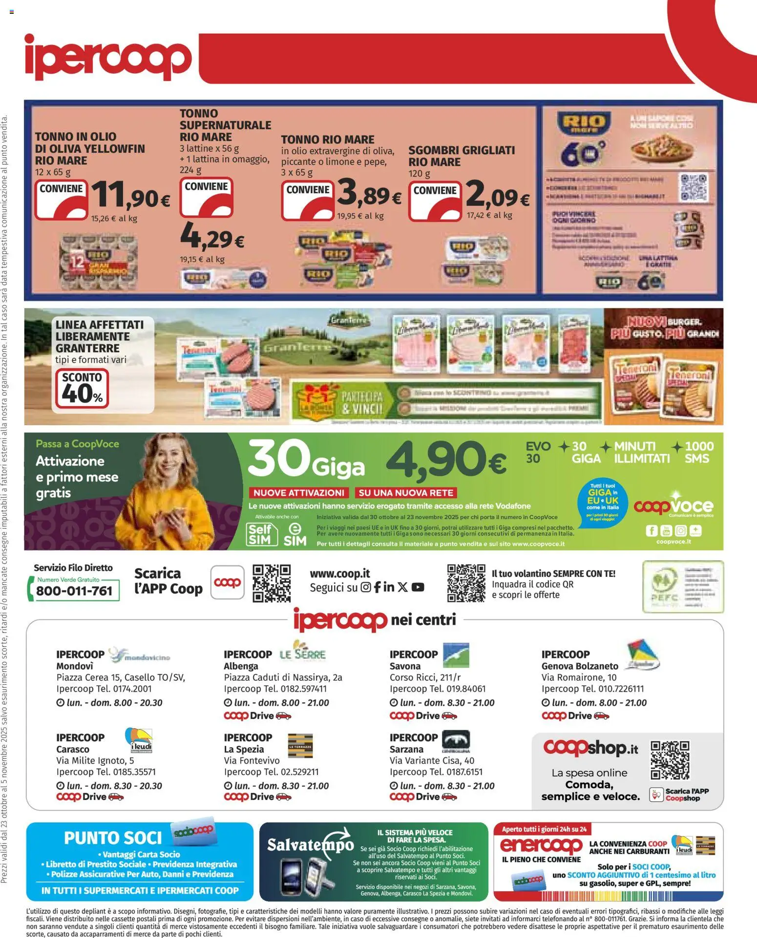 Volantino Ipercoop del 23.10.2025 | Pagina: 29 | Prodotti: Tè, Limone, Olio, Data