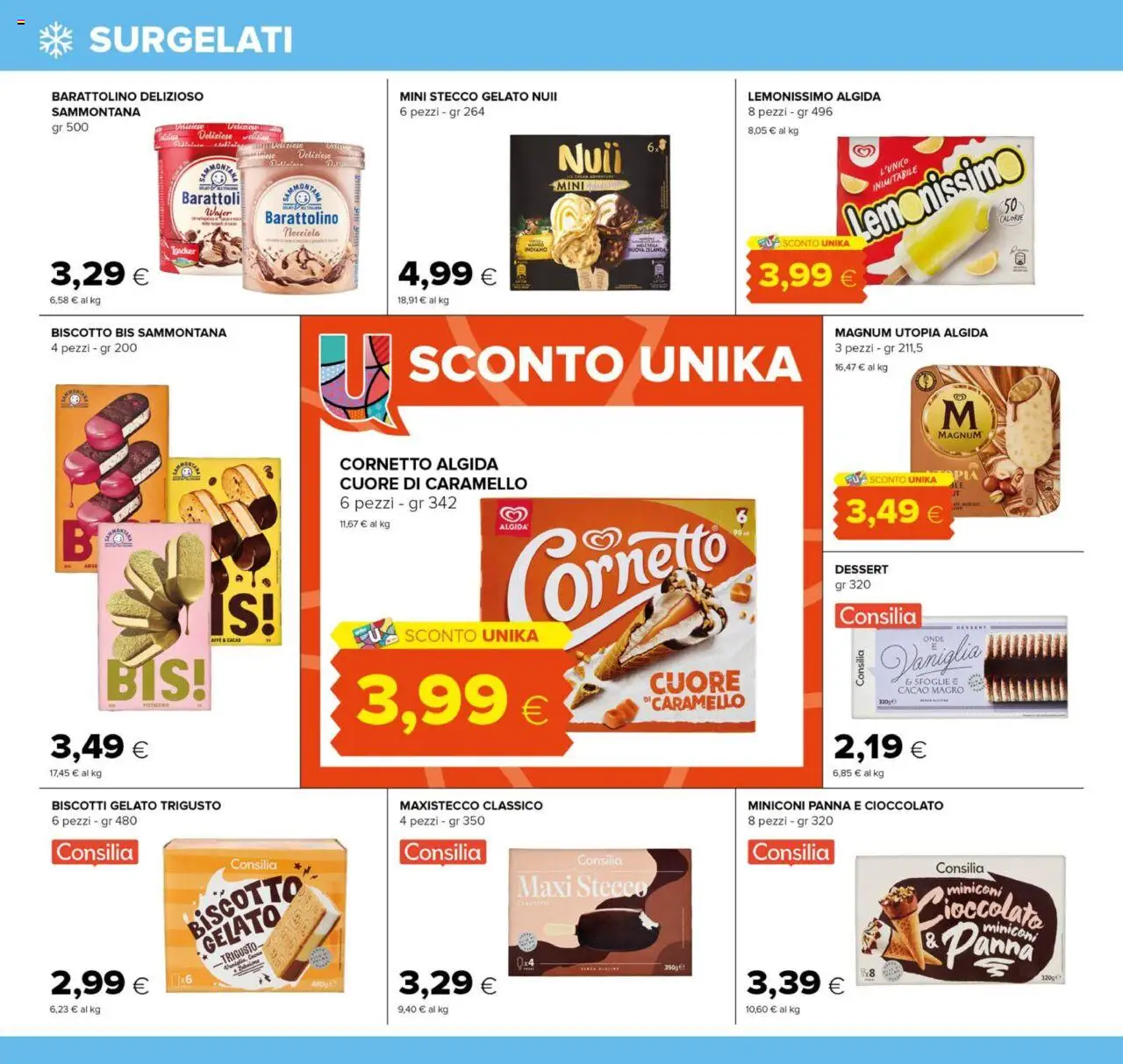 Volantino Oasi del 21.08.2025 | Pagina: 18 | Prodotti: Cornetto, Panna, Biscotti, Barattoli