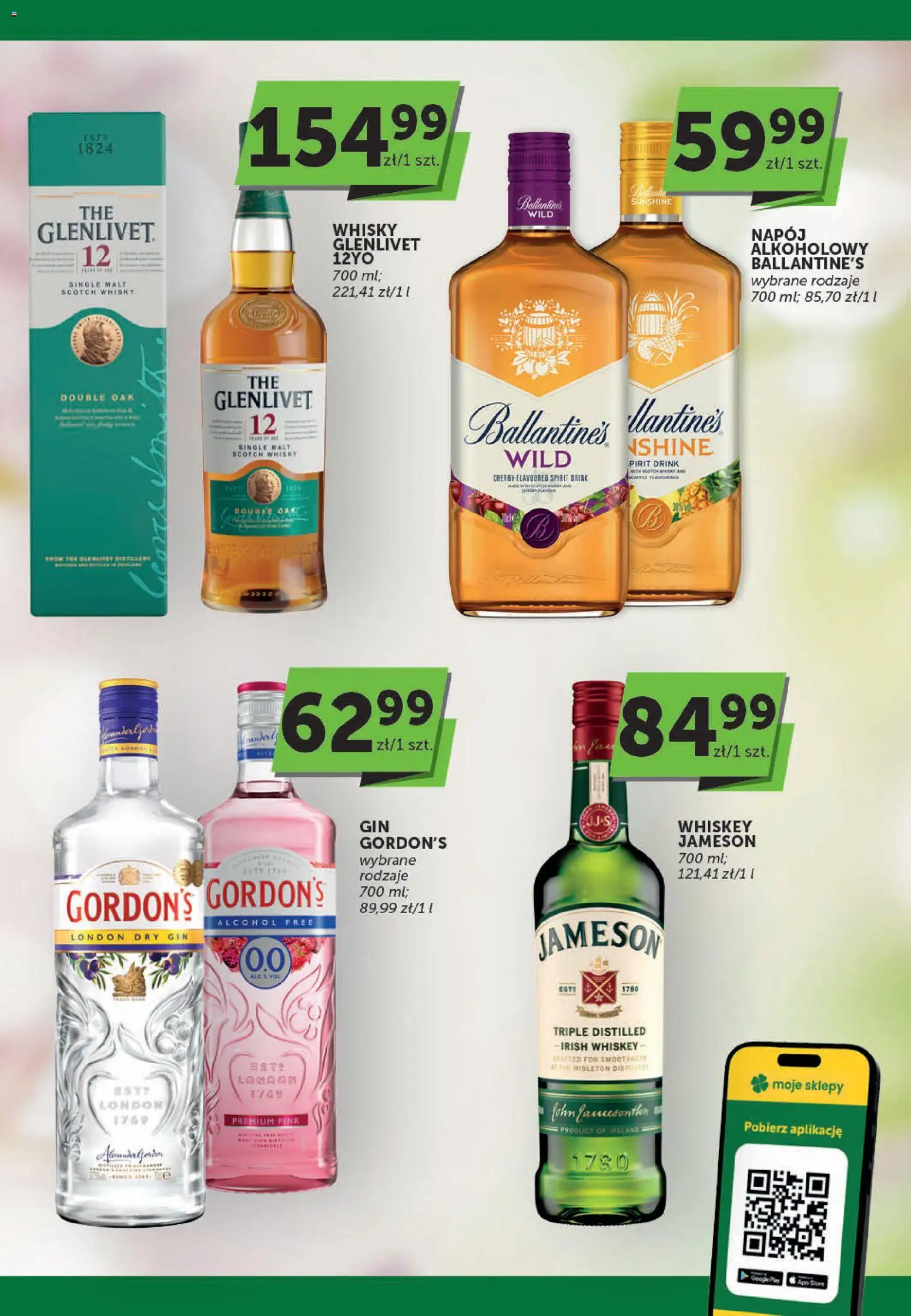 Groszek gazetka - Oferta alkoholowa od 30.04.2026 | Strona: 4 | Produkty: Jameson, Gin, Whisky
