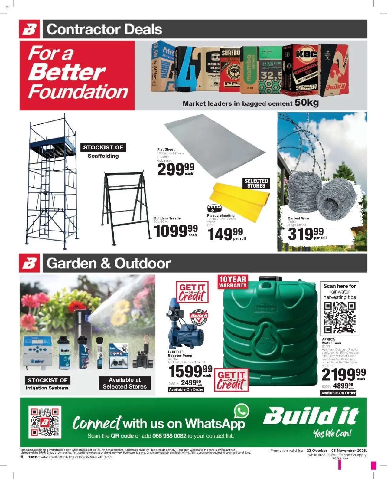 New Build It catalogue – valid from 23.10.2025 | Page: 8 | Products: Tank, Art, Tap, Water