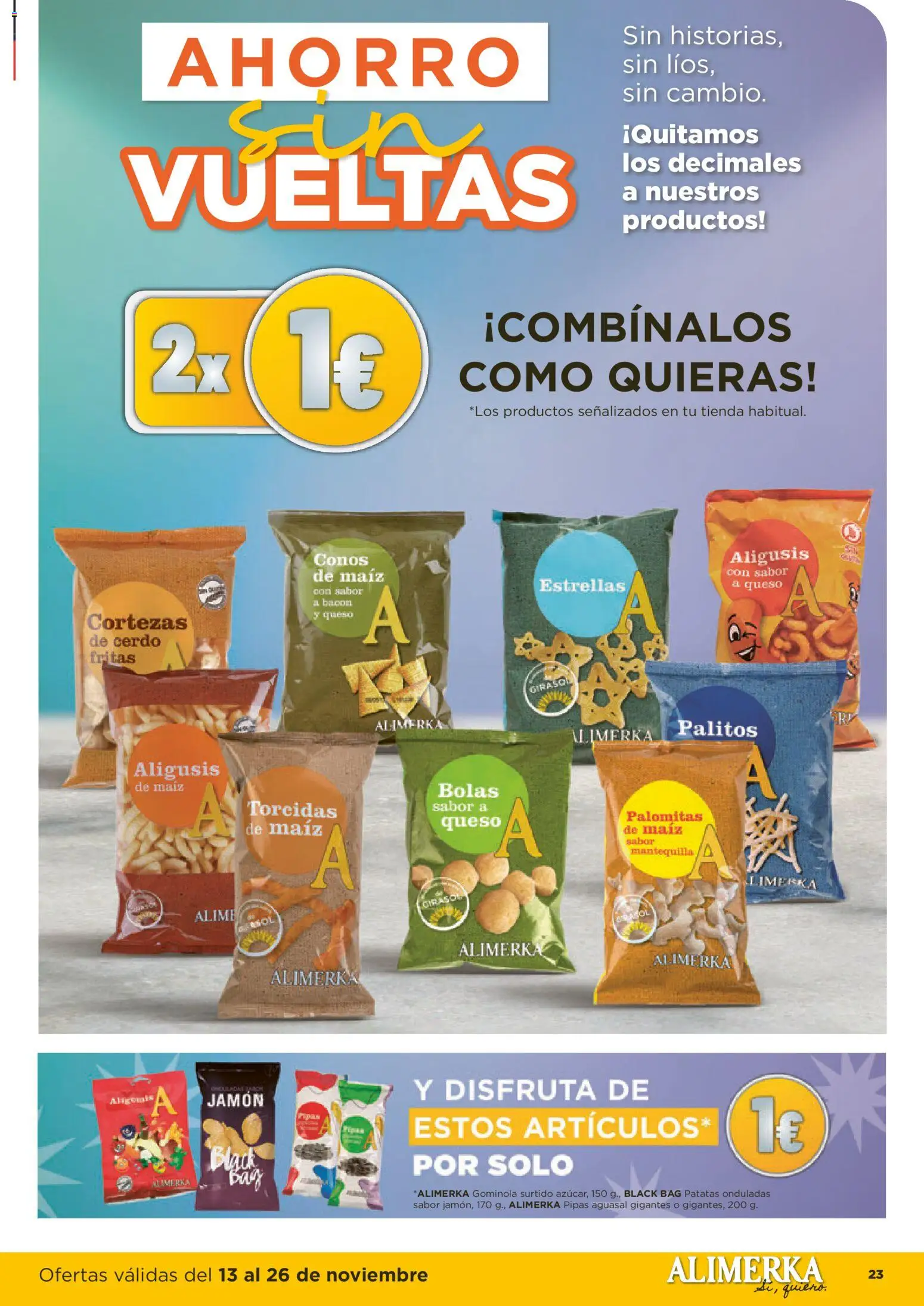 Alimerka folleto Asturias │ válido desde el 13.11.2025 | Página: 25 | Productos: Queso, Jamón, Cerdo, Συσκευή ροής