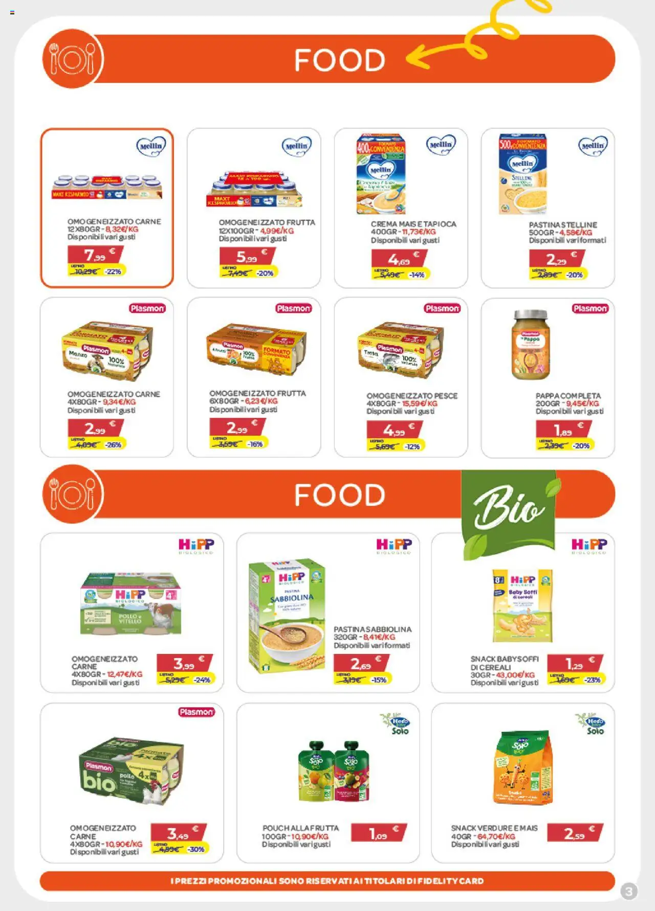 Volantino Bimbo store del 24.07.2025 | Pagina: 3 | Prodotti: Crema, Manzo, Cereali, Vitello