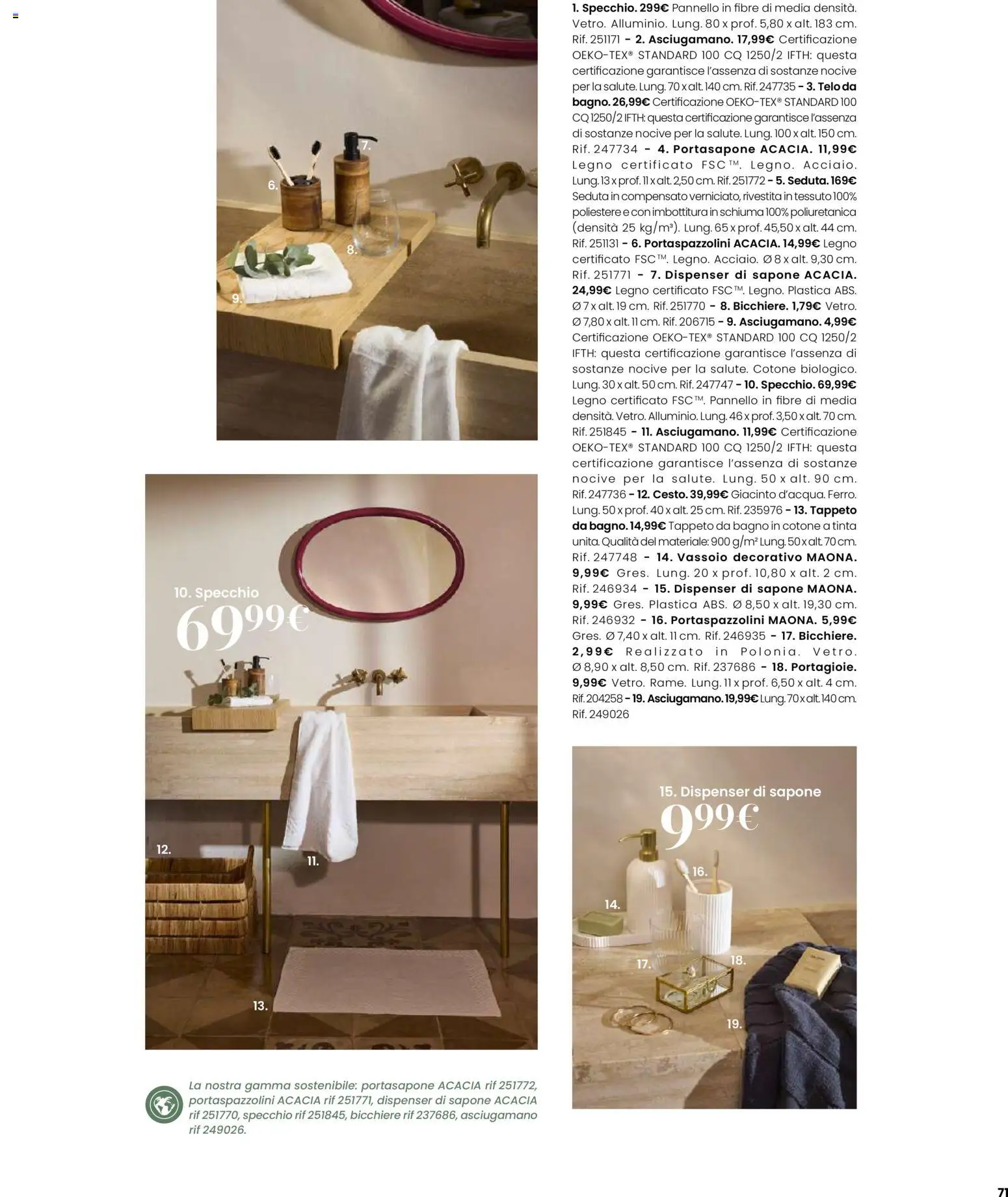 Volantino Maisons du Monde del 12.02.2026 | Pagina: 71 | Prodotti: Sapone, Vassoio, Asciugamano, Tappeto