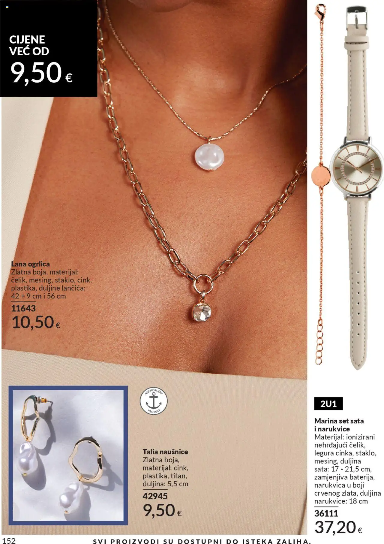 Avon katalog | vrijedi od 30.09.2025 | Stranica: 152 | Proizvodi: Narukvica, Ogrlica, Naušnice