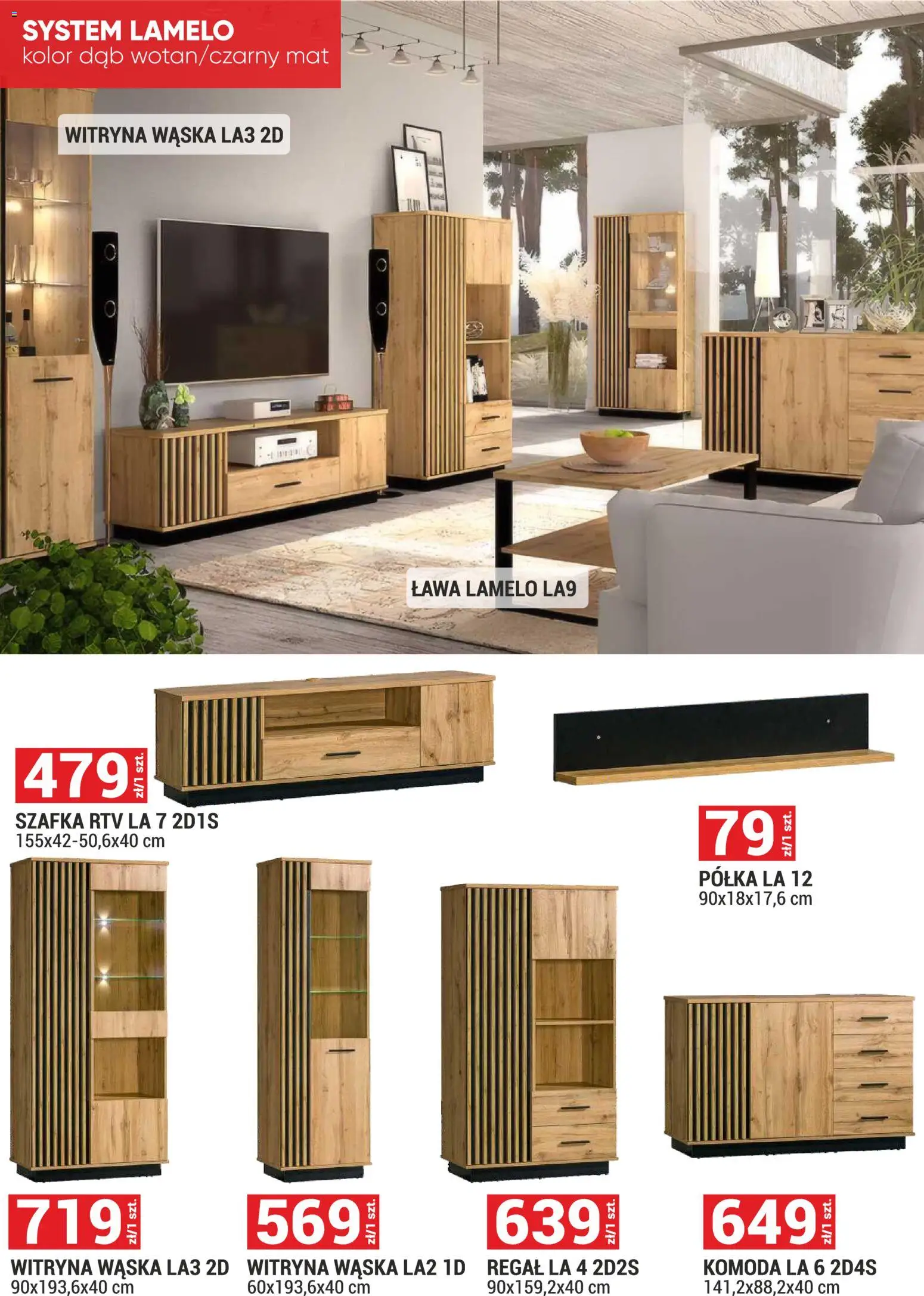 Merkury Market Gazetka - Meble, Wypoczynki, Materace od 01.12.2025 | Strona: 23 | Produkty: Komoda, Półka, Witryna, Regał