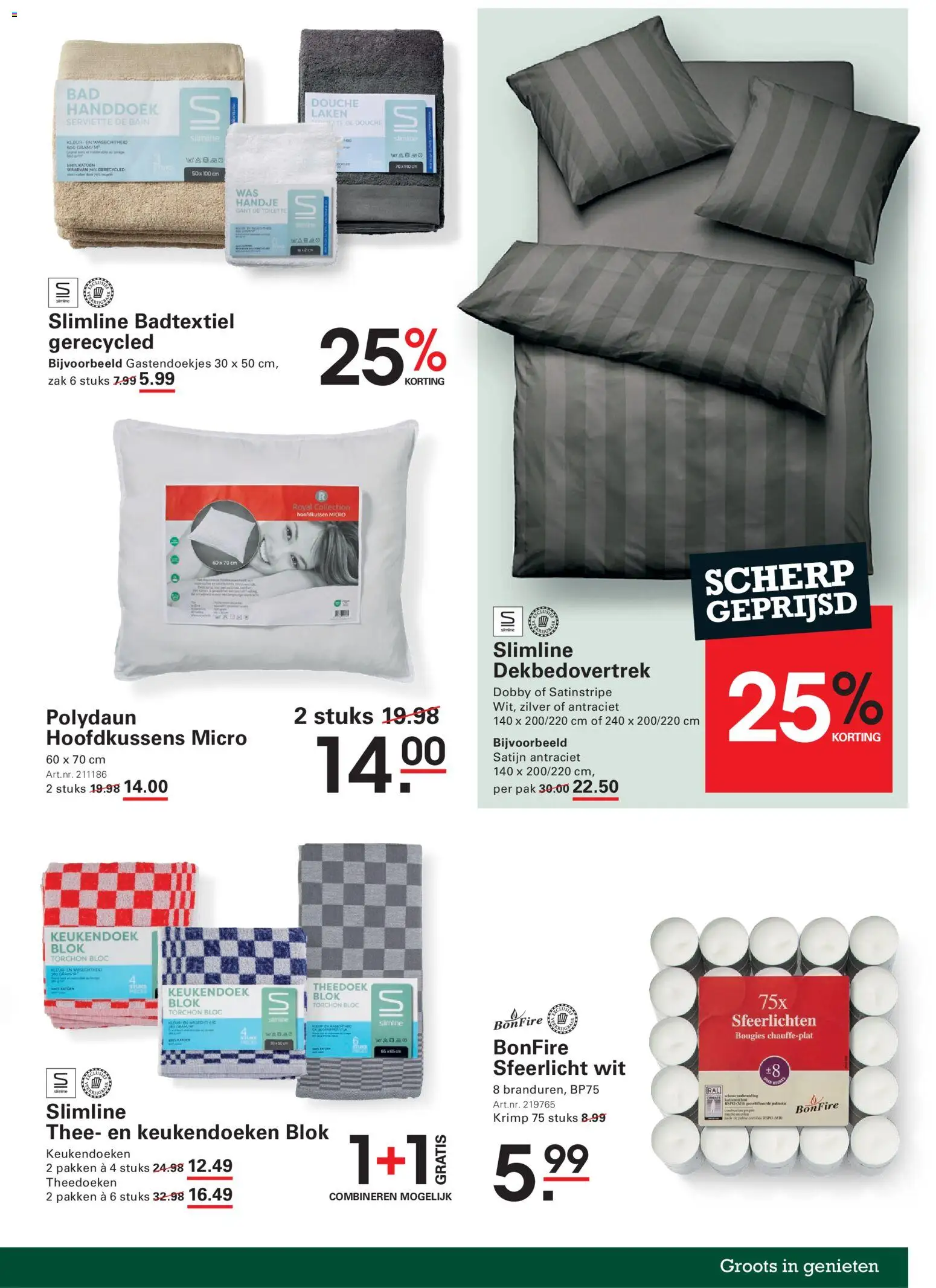 {H1} | Pagina: 9 | Producten: Thee, Zak, Douche, Handdoek