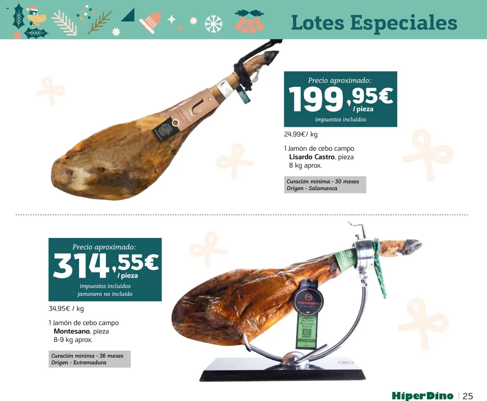 HiperDino - Catálogo Lotes y Cestas │ válido desde el 10.11.2025 | Página: 25 | Productos: Jamón