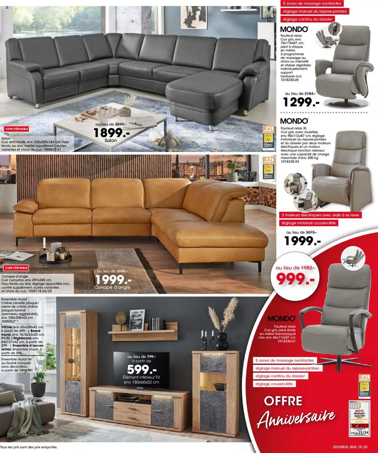  | Page: 5 | Produits: Canapé, Fauteuil