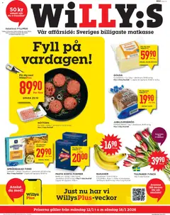 Willys - erbjudanden - Förhandsvisning av reklamblad från butik Willys aktuell från 12.01.2026