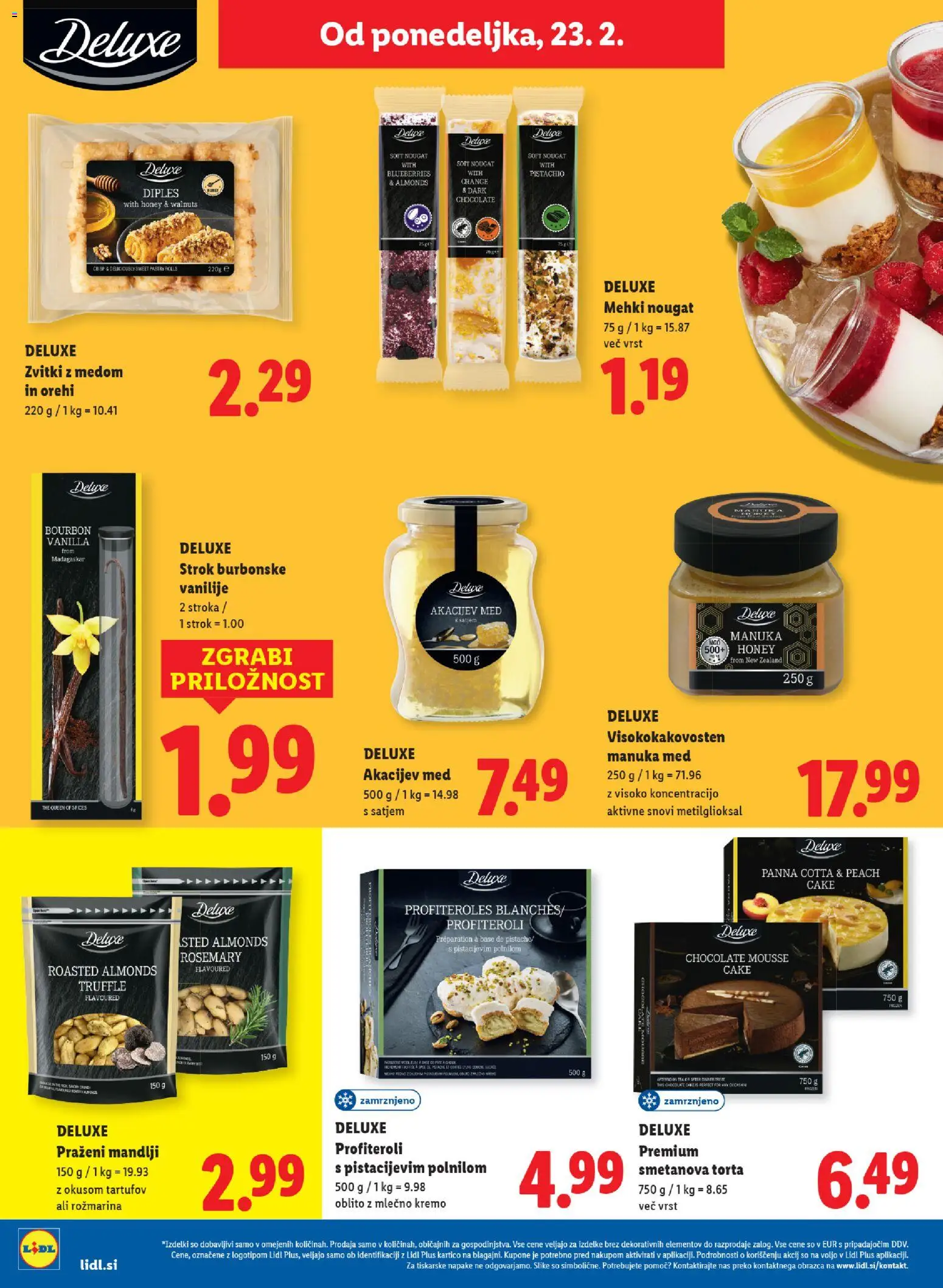 Novi Lidl katalog ponudbe – veljaven od 19.02.2026 | Stran: 58 | Izdelki: Mandlji, Torta