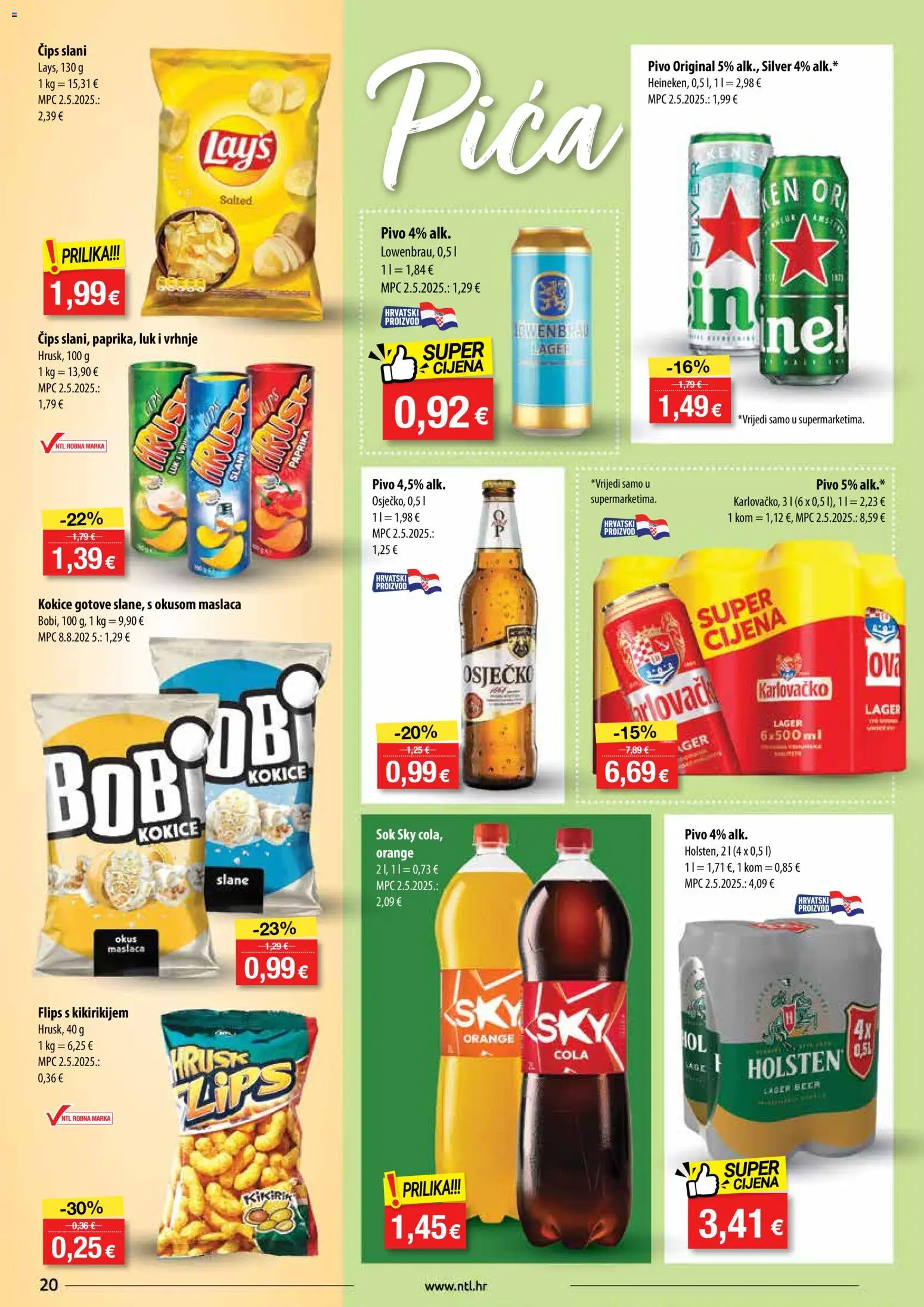 NTL katalog | vrijedi od 19.11.2025 | Stranica: 20 | Proizvodi: Flips, Paprika, Čips, Luk
