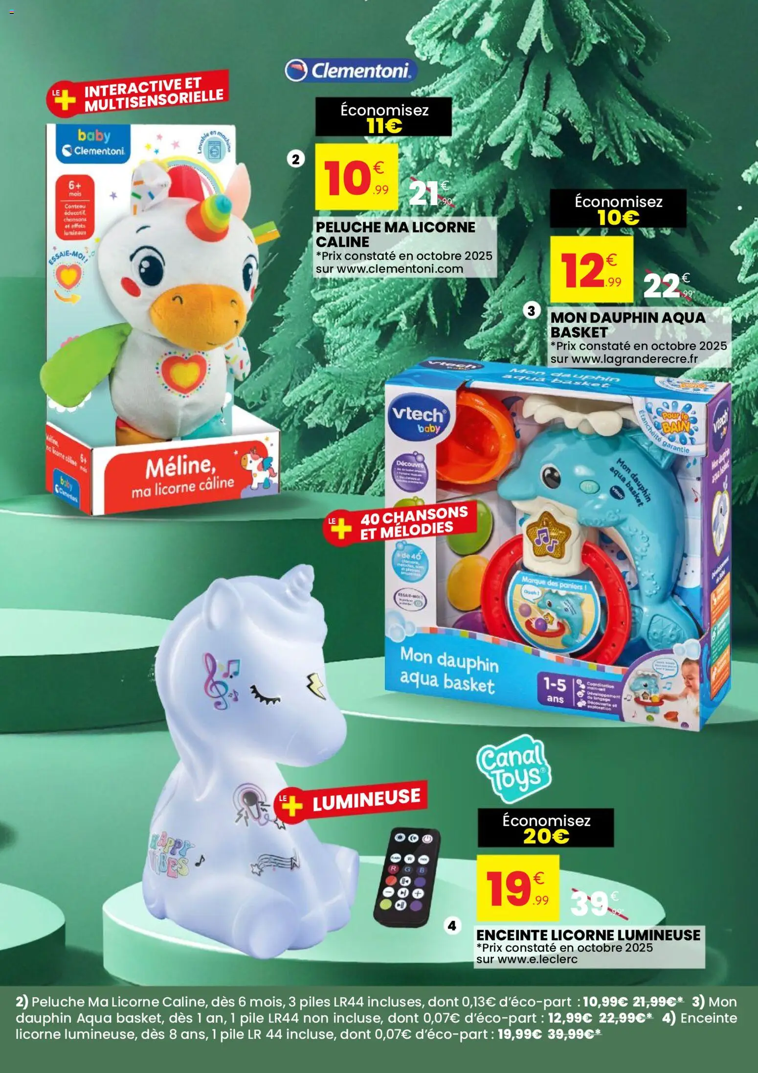 {H1} | Page: 3 | Produits: Enceinte, Peluche, Piles