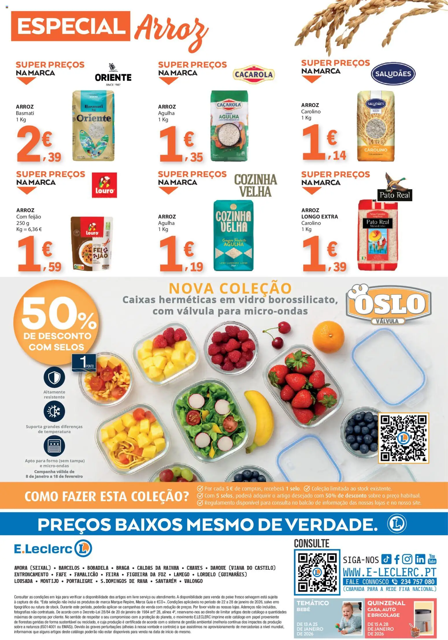 E.Leclerc folheto │ válido de 22.01.2026 | Página: 36 | Produtos: Louro, Microondas, Arroz, Peixe