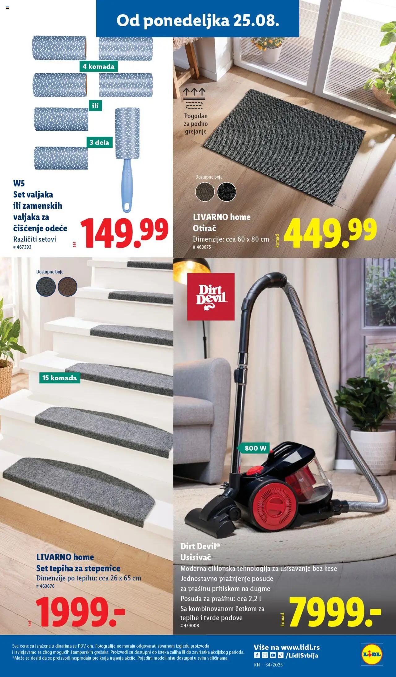 Lidl katalog - važi od 21.08.2025 | Strana: 19 | Proizvode: Usisivač, W5, Otirač