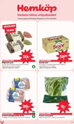 Hemköp - erbjudanden - Förhandsvisning av reklamblad från butik Hemköp aktuell från 04.08.2025