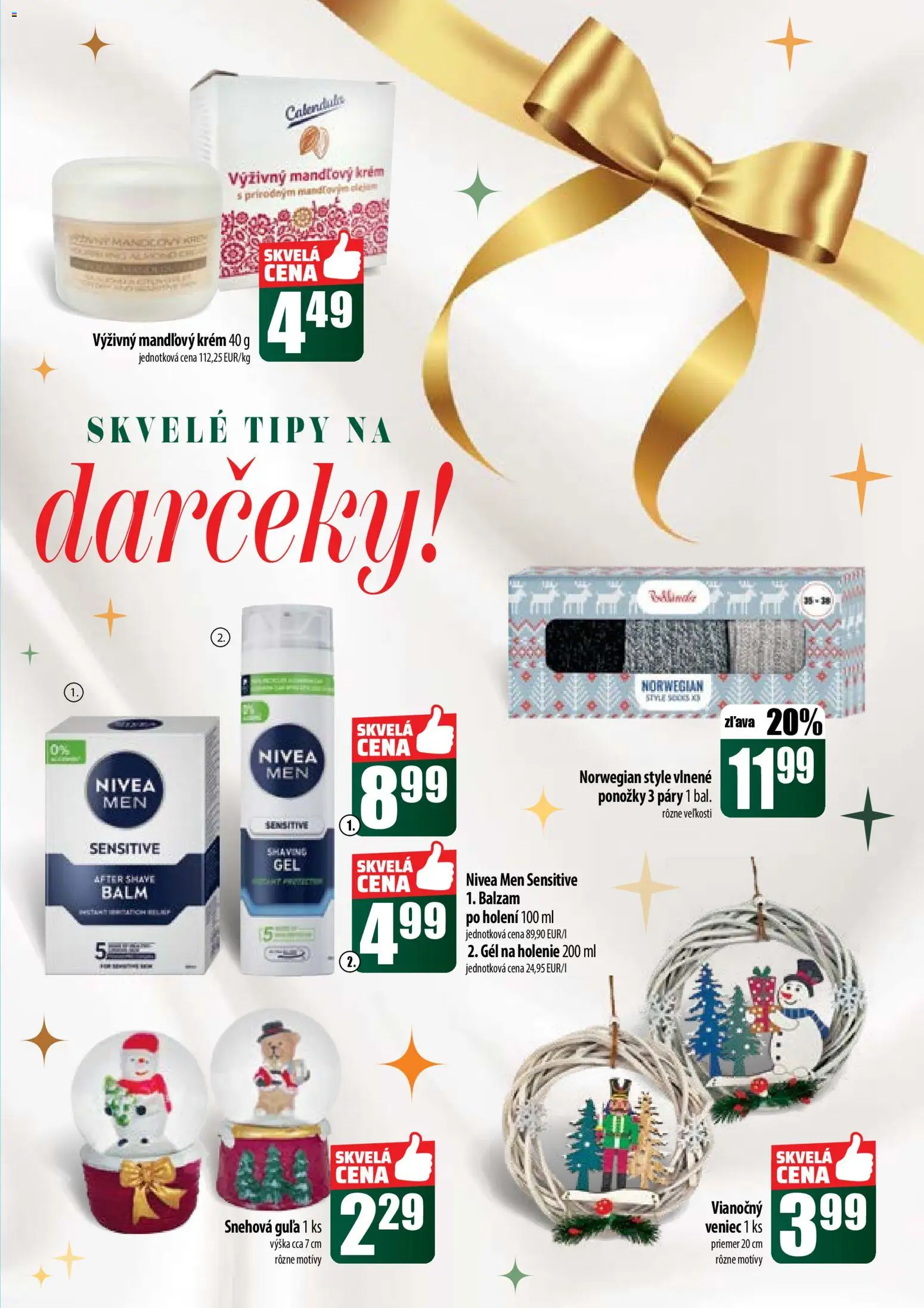 Nové COOP Jednota akcie – leták je platný od 11.12.2025 | Strana: 61 | Produkty: Nivea, Eidam, Ponožky, Krém