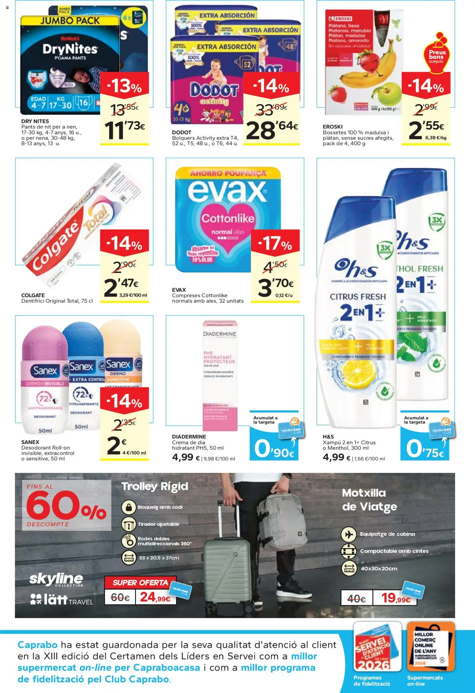 Caprabo - Abaixem el preu │ válido desde el 26.02.2026 | Página: 11 | Productos: Crema, Crema de día