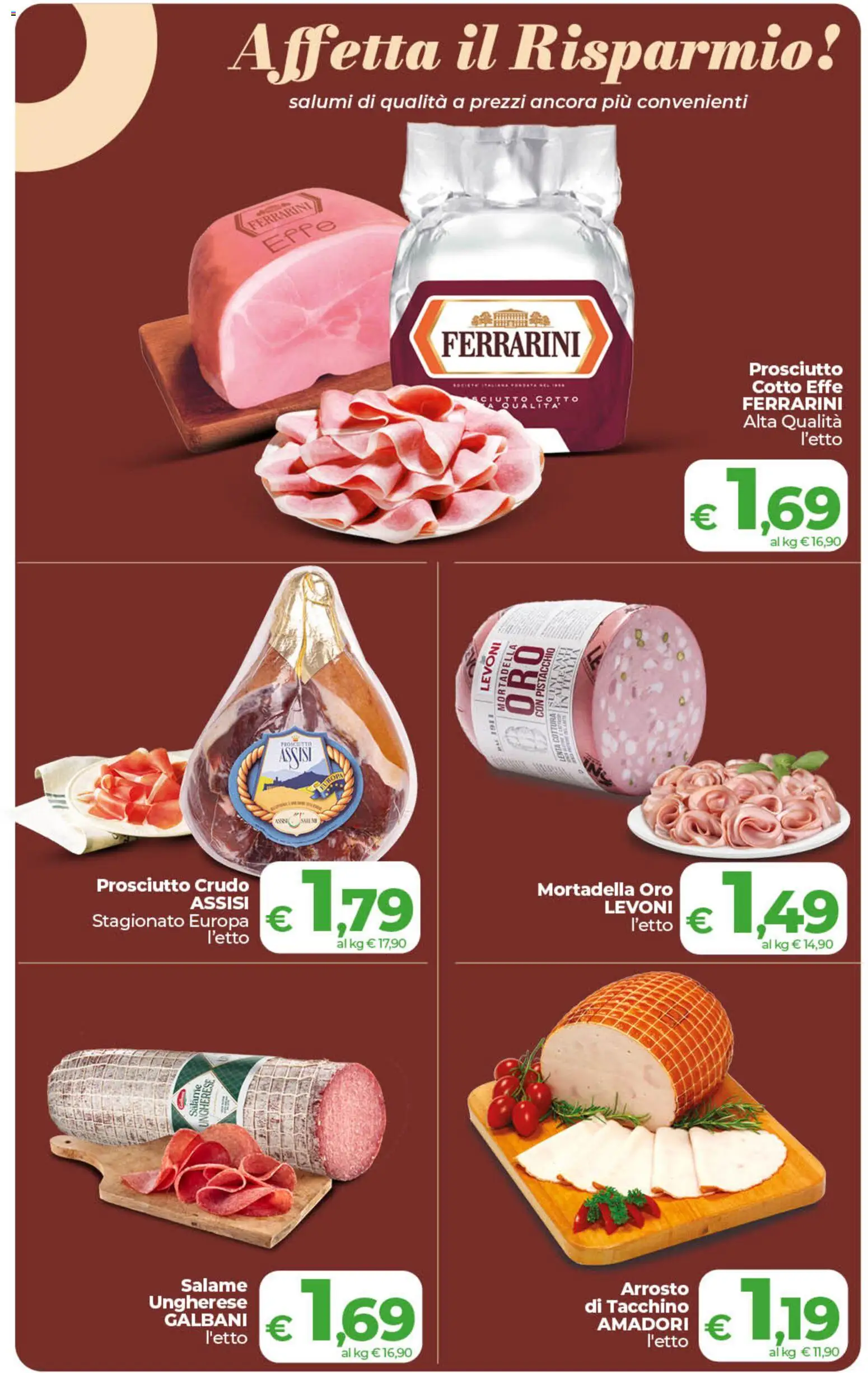 Volantino COOP del 24.02.2026 | Pagina: 9 | Prodotti: Prosciutto Crudo, Salame, Prosciutto, Mortadella