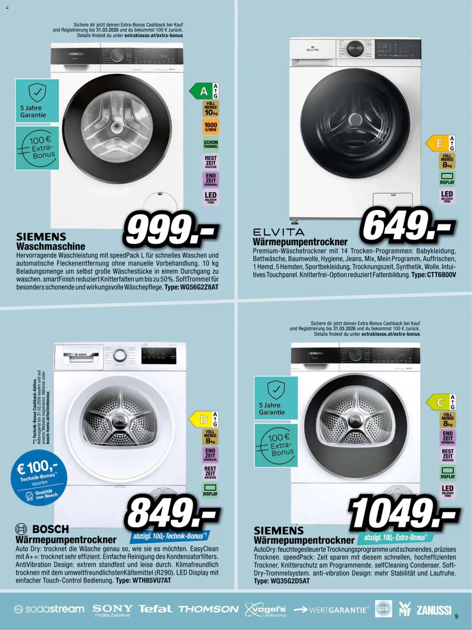 RED ZAC Flugblatt gültig ab 26.01.2026 | Seite: 9 | Produkte: Waschmaschine