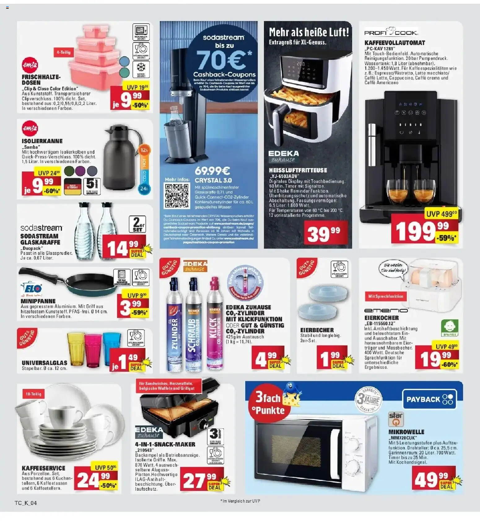 Angebote – gültig ab 30.03.2026 | Seite: 70 | Produkte: Mikrowelle, Eier, Waffeln, Kuchen