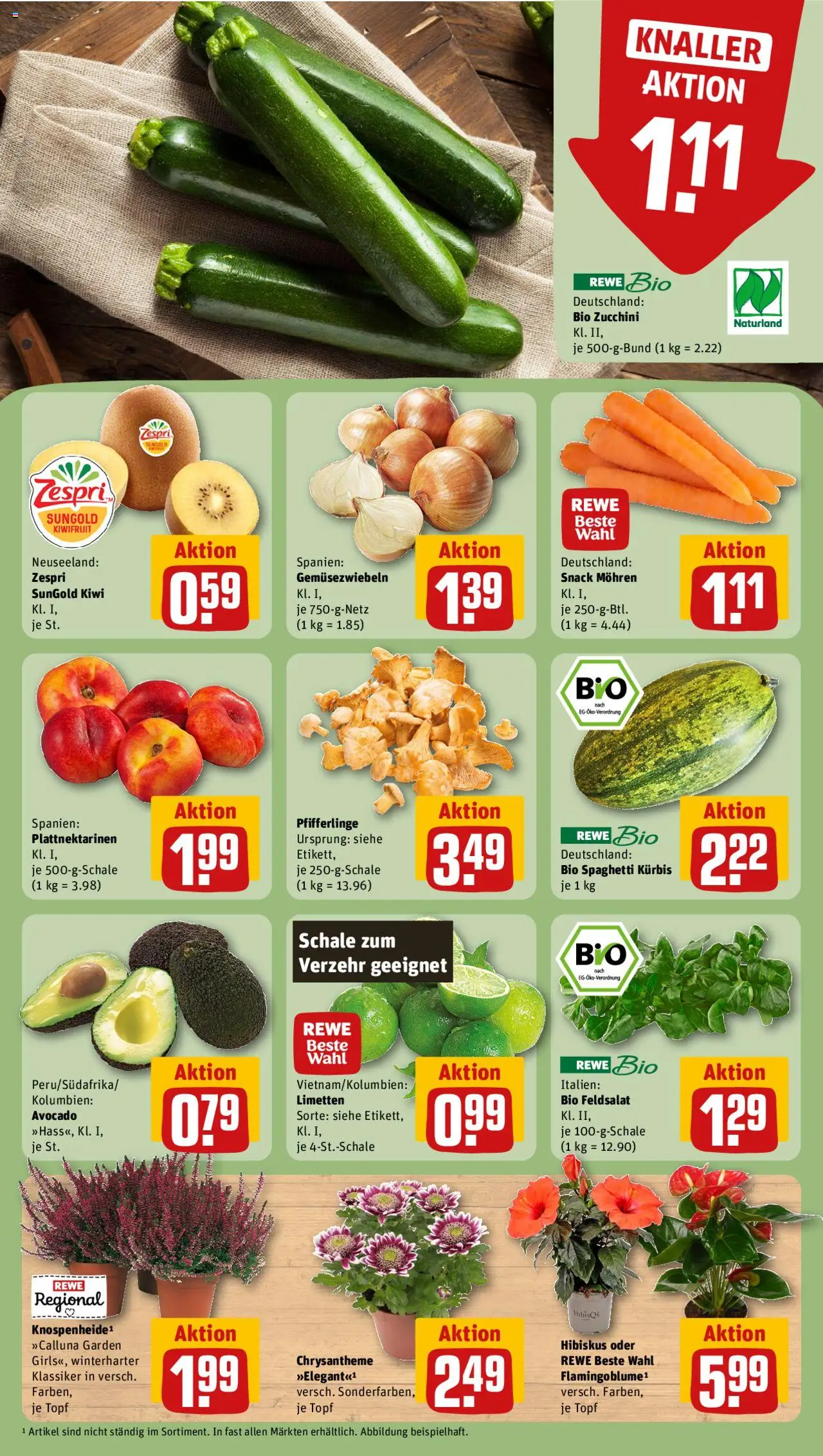 Rewe ihr Kaufpark Prospekt 	 - gültig ab dem 25.08.2025 | Seite: 5 | Produkte: Limetten, Kürbis, Zucchini, Kiwi