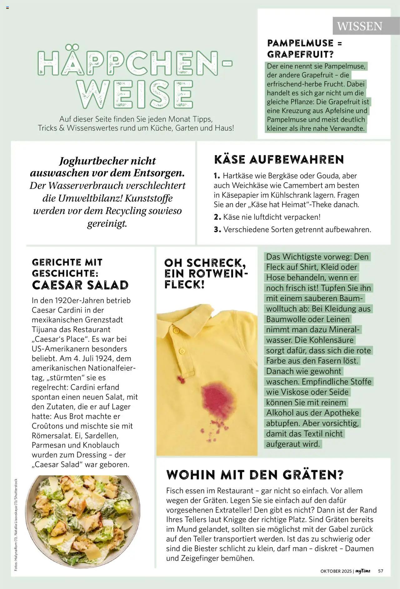 Combi myTime Oktober 2025 – gültig ab 01.10.2025 | Seite: 57 | Produkte: Käse, Rotwein, Dressing, Knoblauch