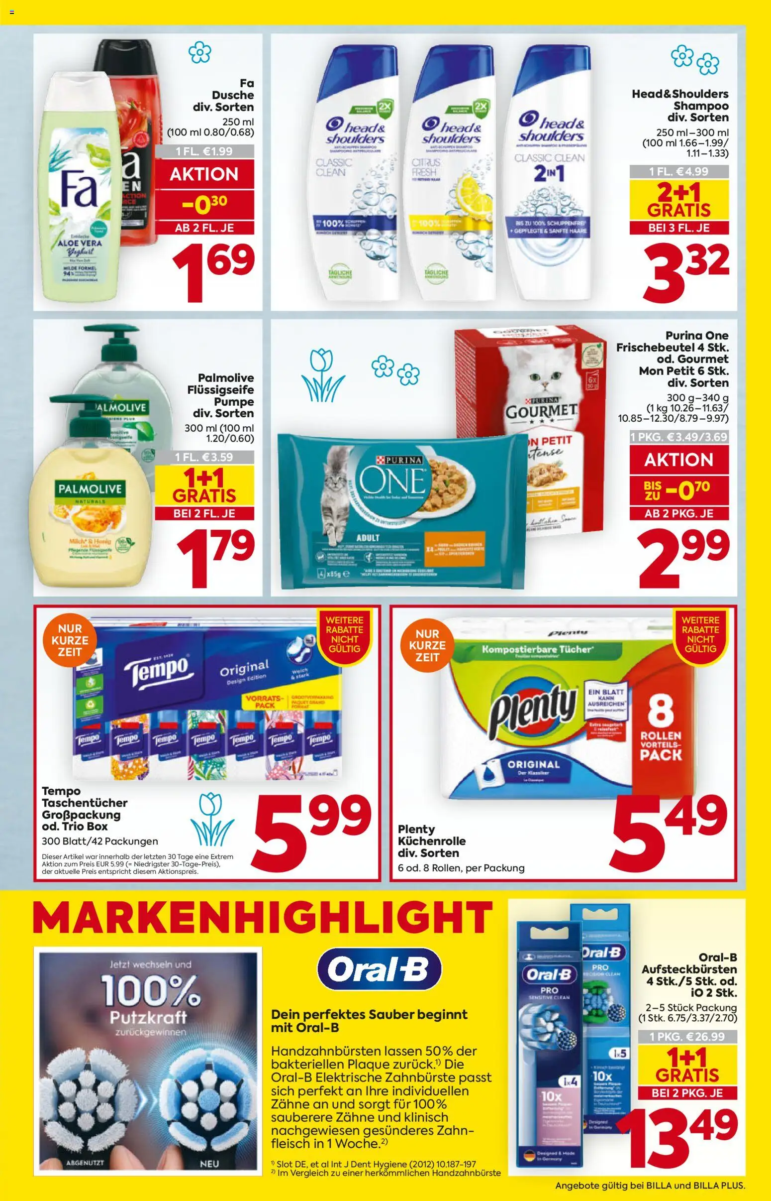 Billa Flugblatt gültig ab 26.02.2026 | Seite: 15 | Produkte: Elektrische zahnbürste, Box, Dusche, Shampoo