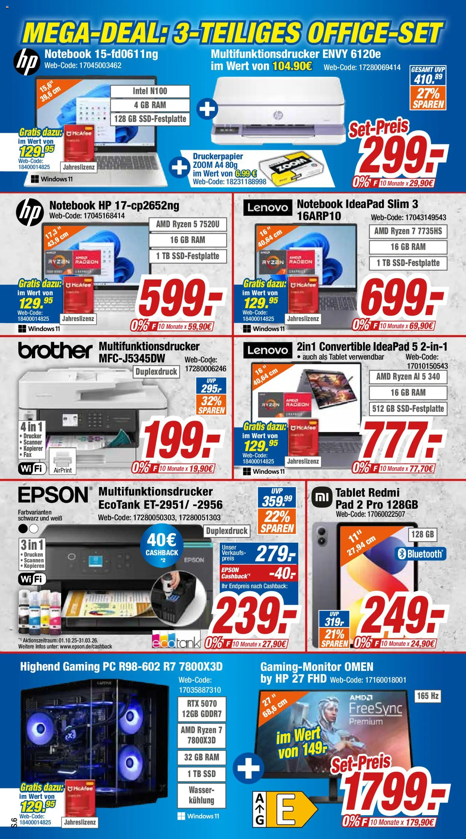 Expert Prospekt 	 – gültig ab 16.02.2026 | Seite: 6 | Produkte: HP, Epson, Wasser, Notebook