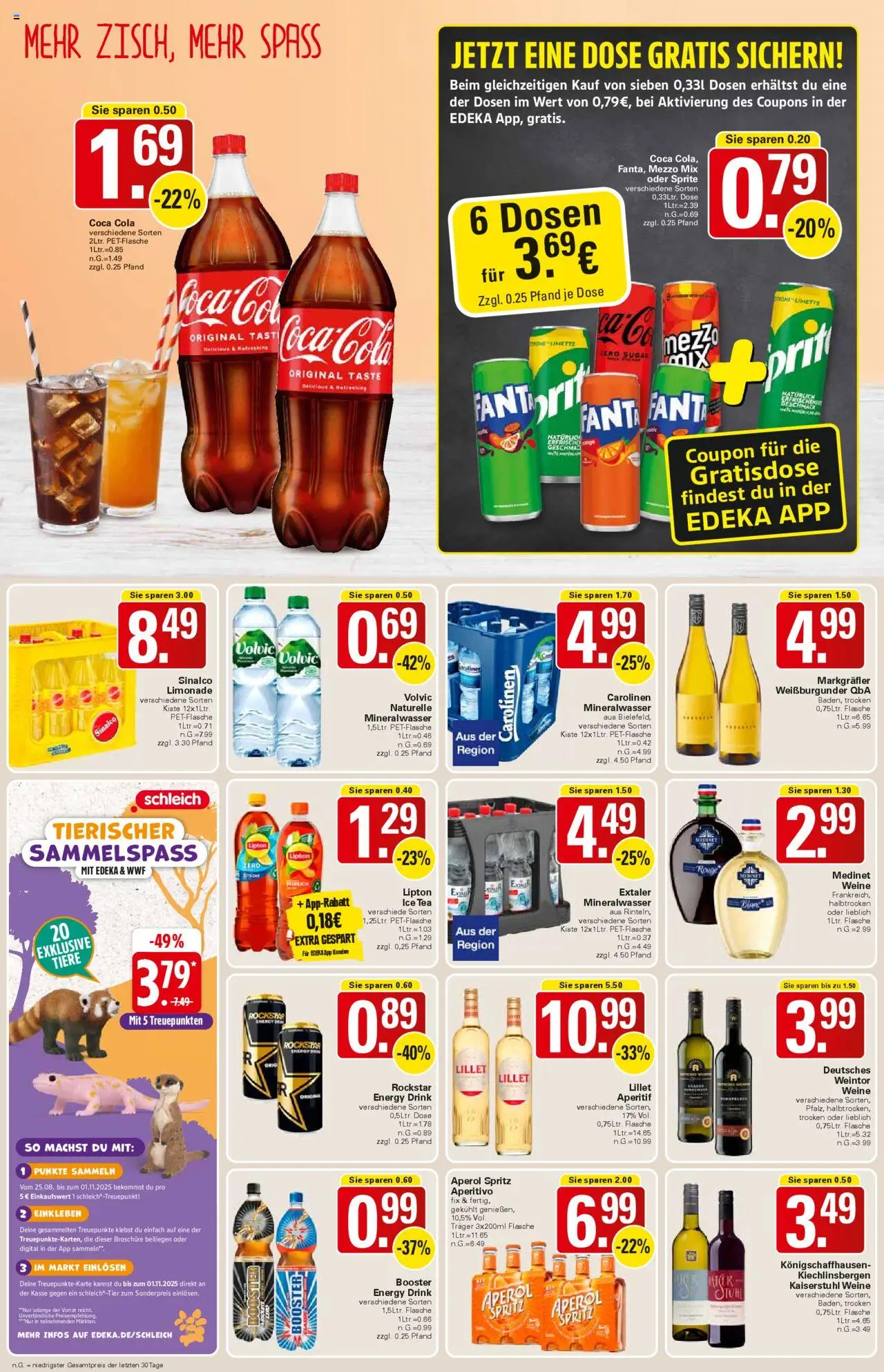 WEZ Prospekt – gültig ab 13.10.2025 | Seite: 12 | Produkte: Mezzo mix, Rouge, Mineralwasser, Lillet