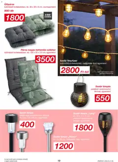 Kik akciós újság - amely érvényes a következő dátumtól: 23.03.2026 | Oldal: 19 | Termékek: Fényfüzér, Párna, Lámpás, Ülőpárna